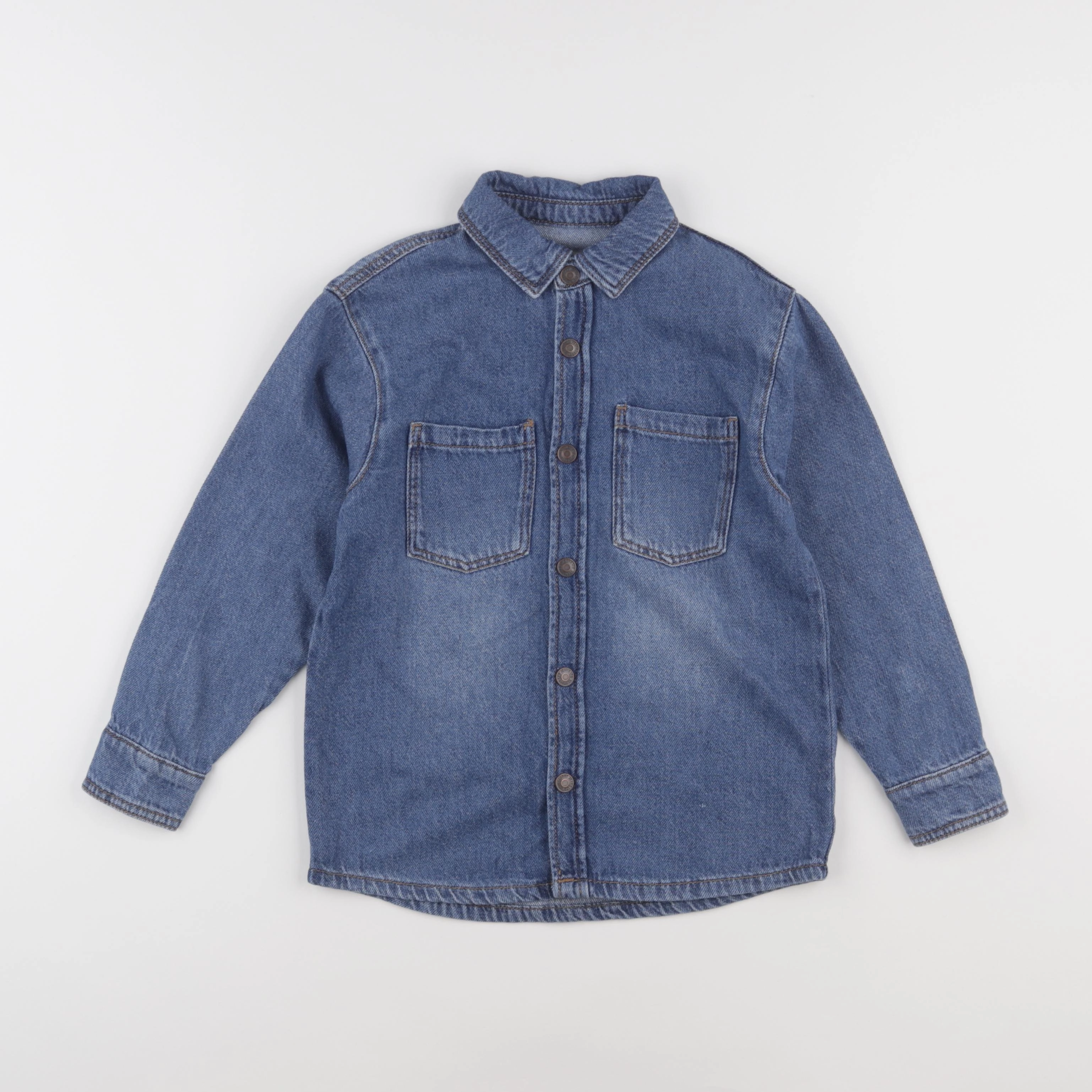 Vertbaudet - chemise bleu - 8 ans