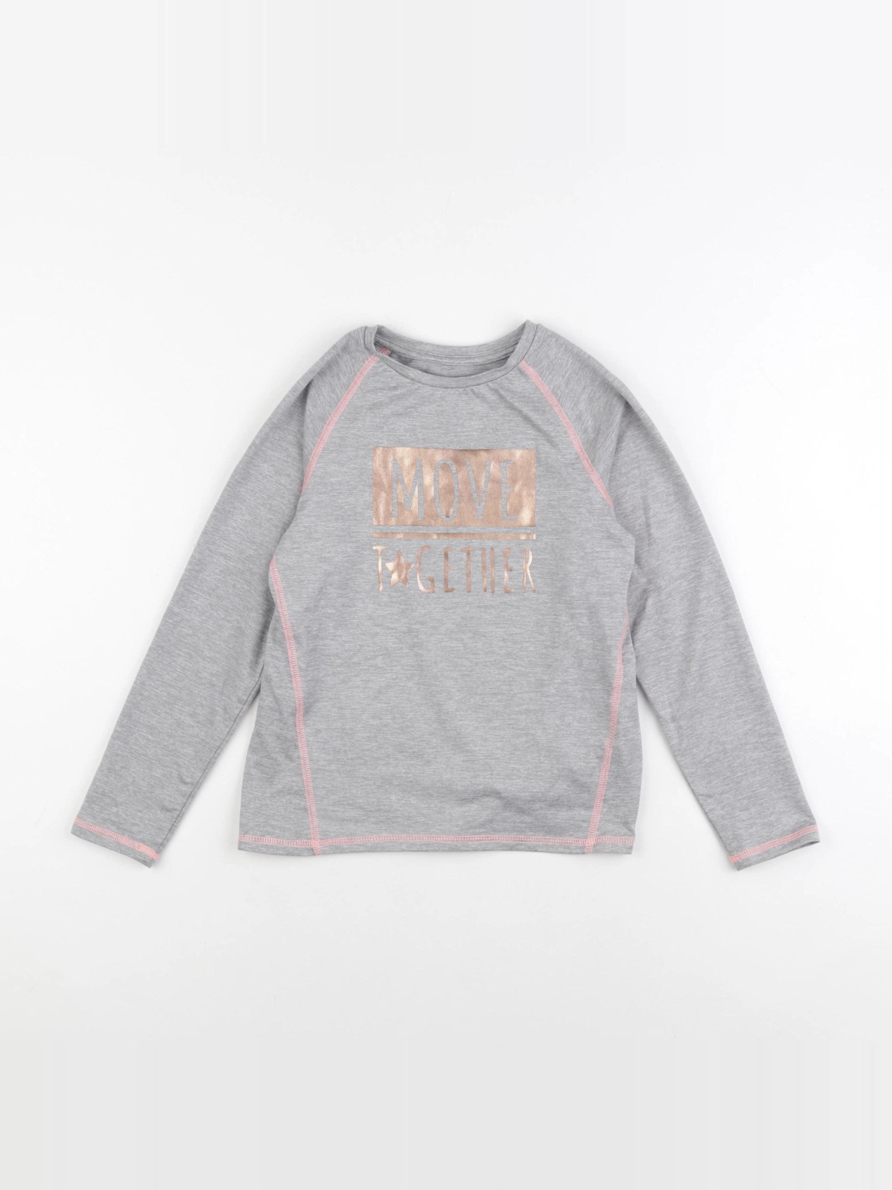 Vertbaudet - tee-shirt gris - 8 ans