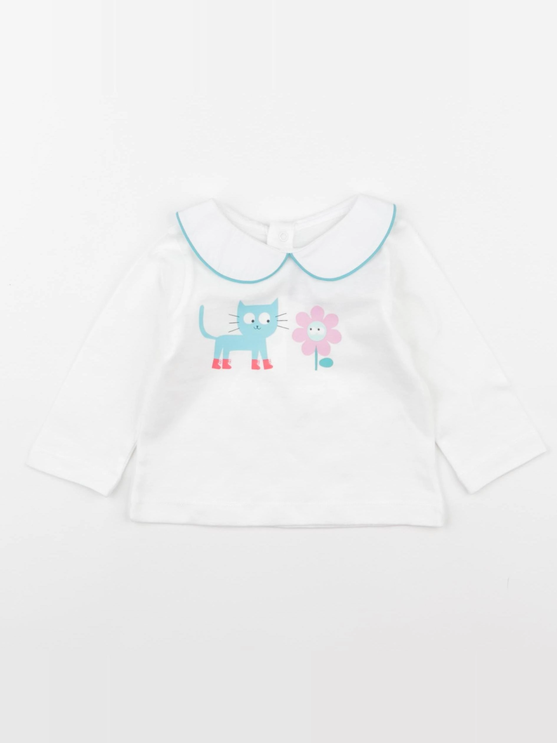 Jacadi - tee-shirt blanc - 6 mois