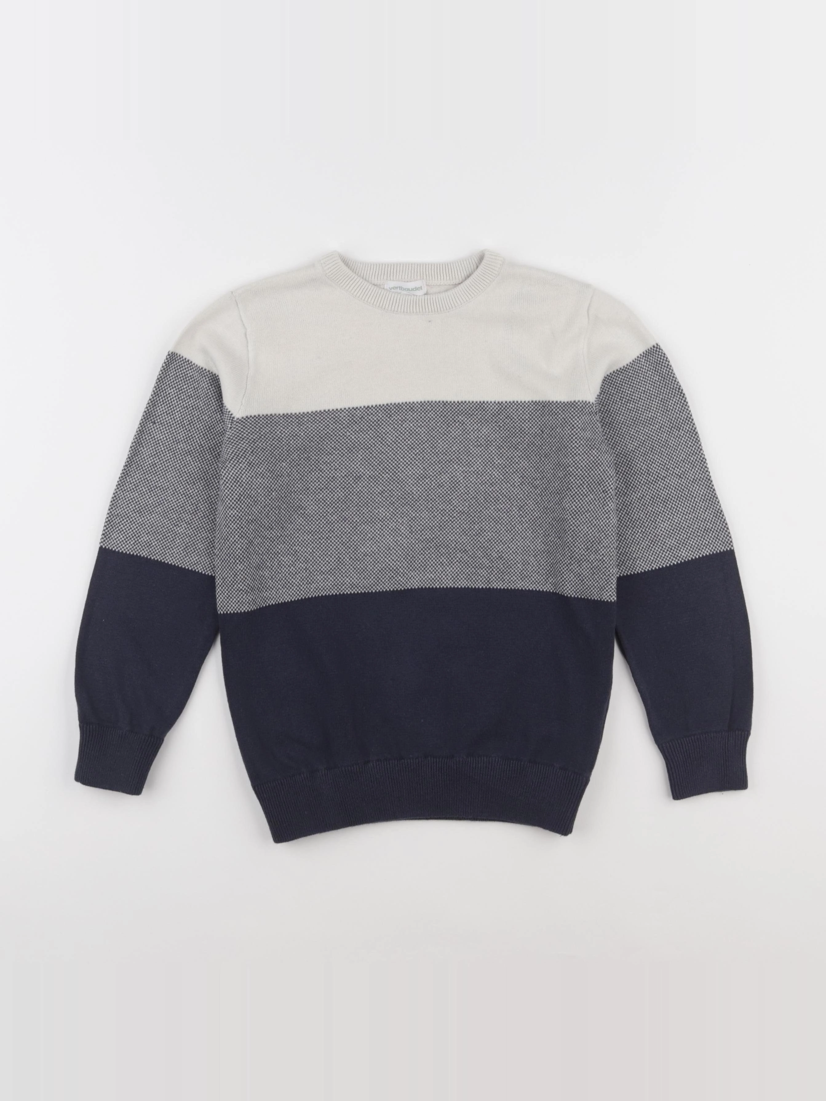 Vertbaudet - pull bleu - 8 ans