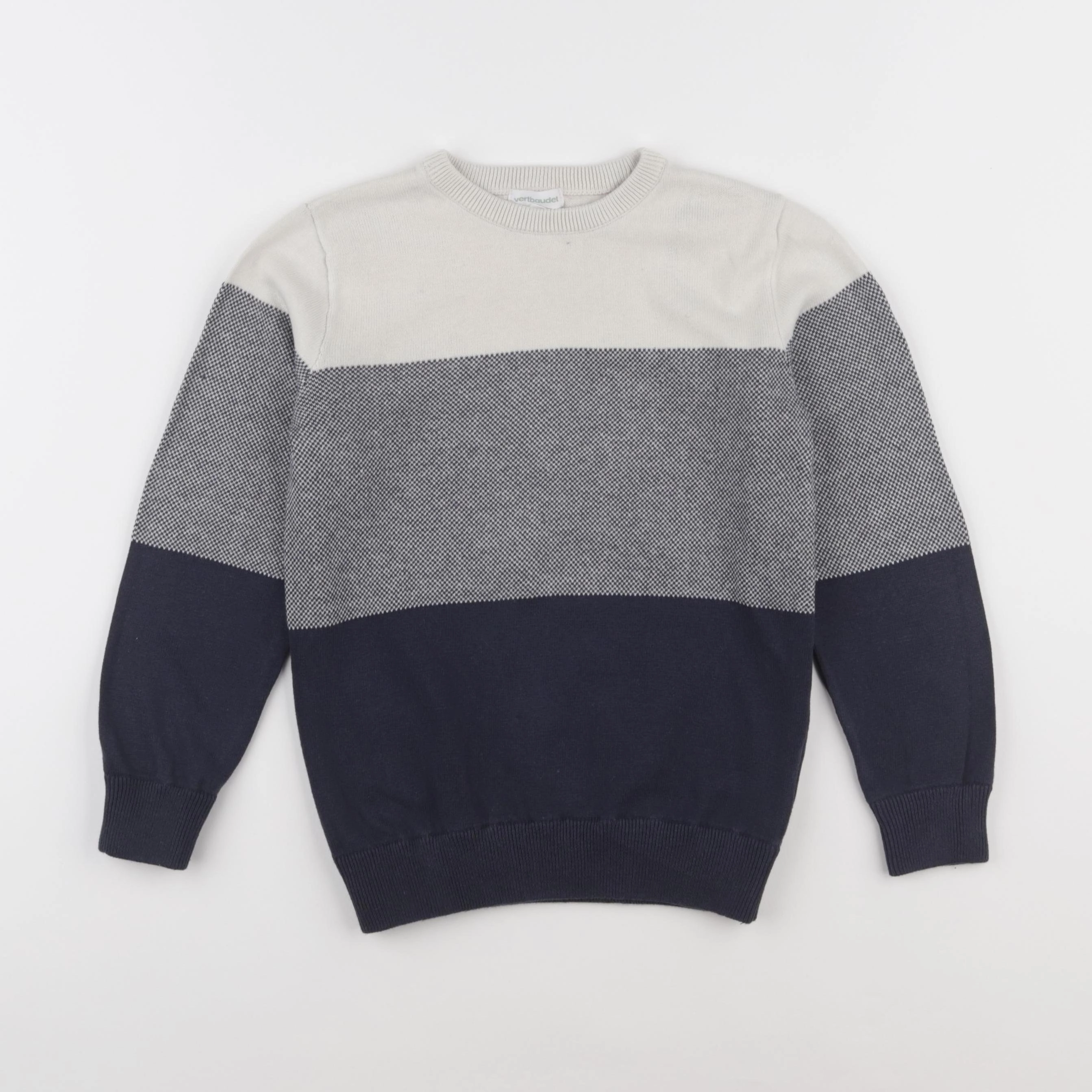 Vertbaudet - pull bleu - 8 ans