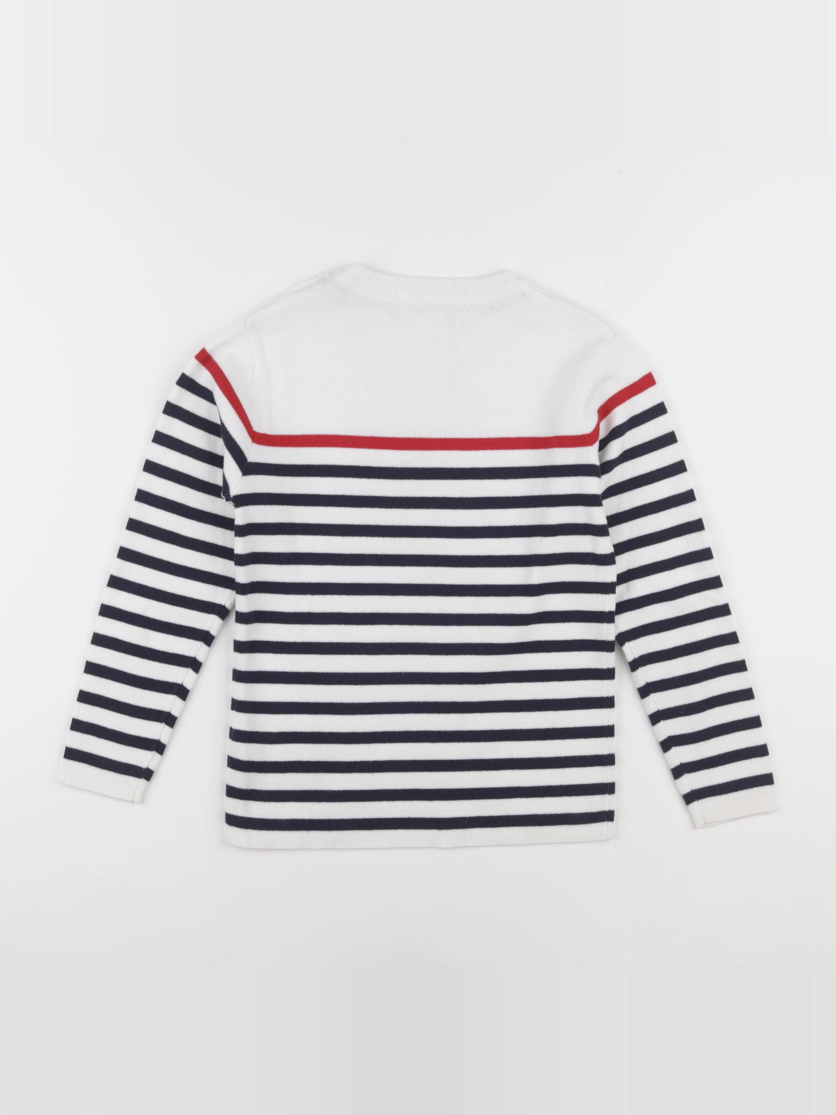Vertbaudet - pull blanc - 8 ans