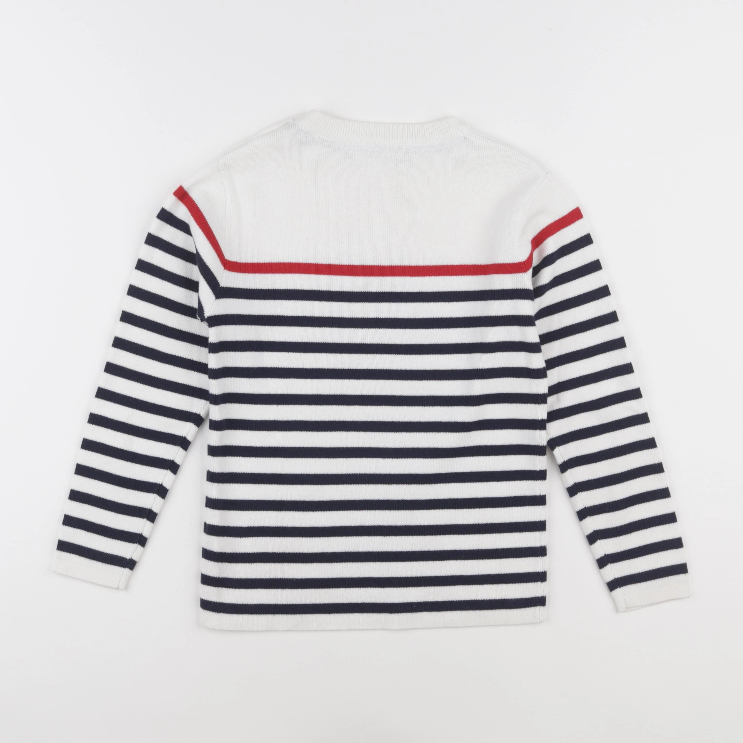 Vertbaudet - pull blanc - 8 ans