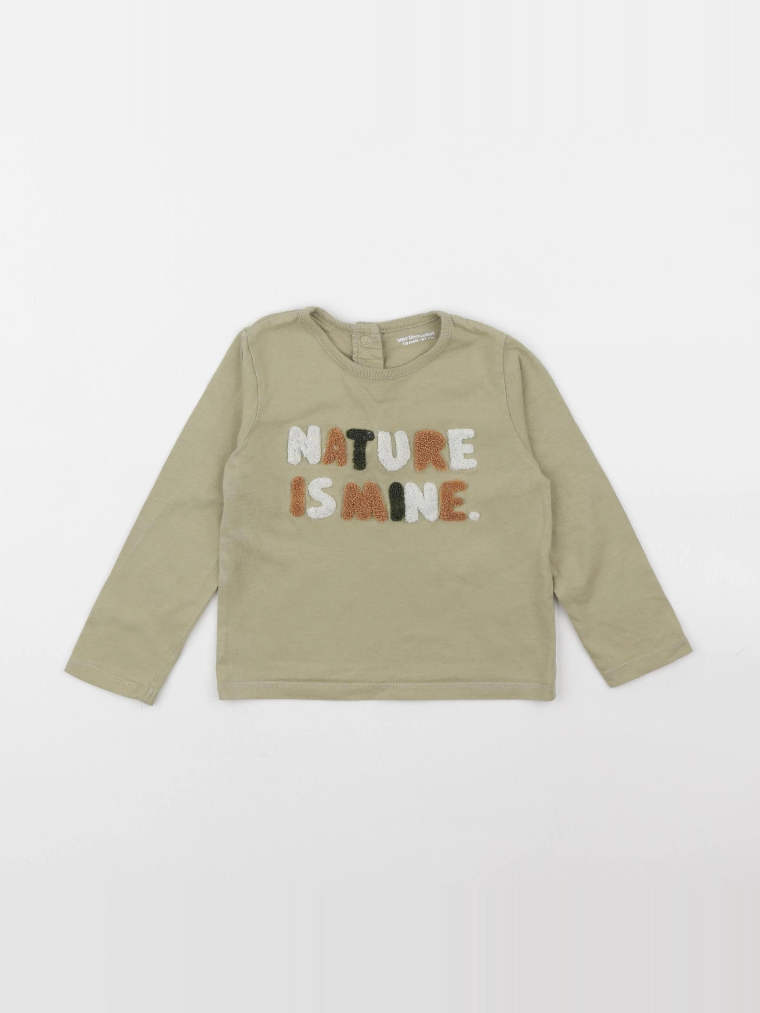 Vertbaudet - tee-shirt vert - 18 mois