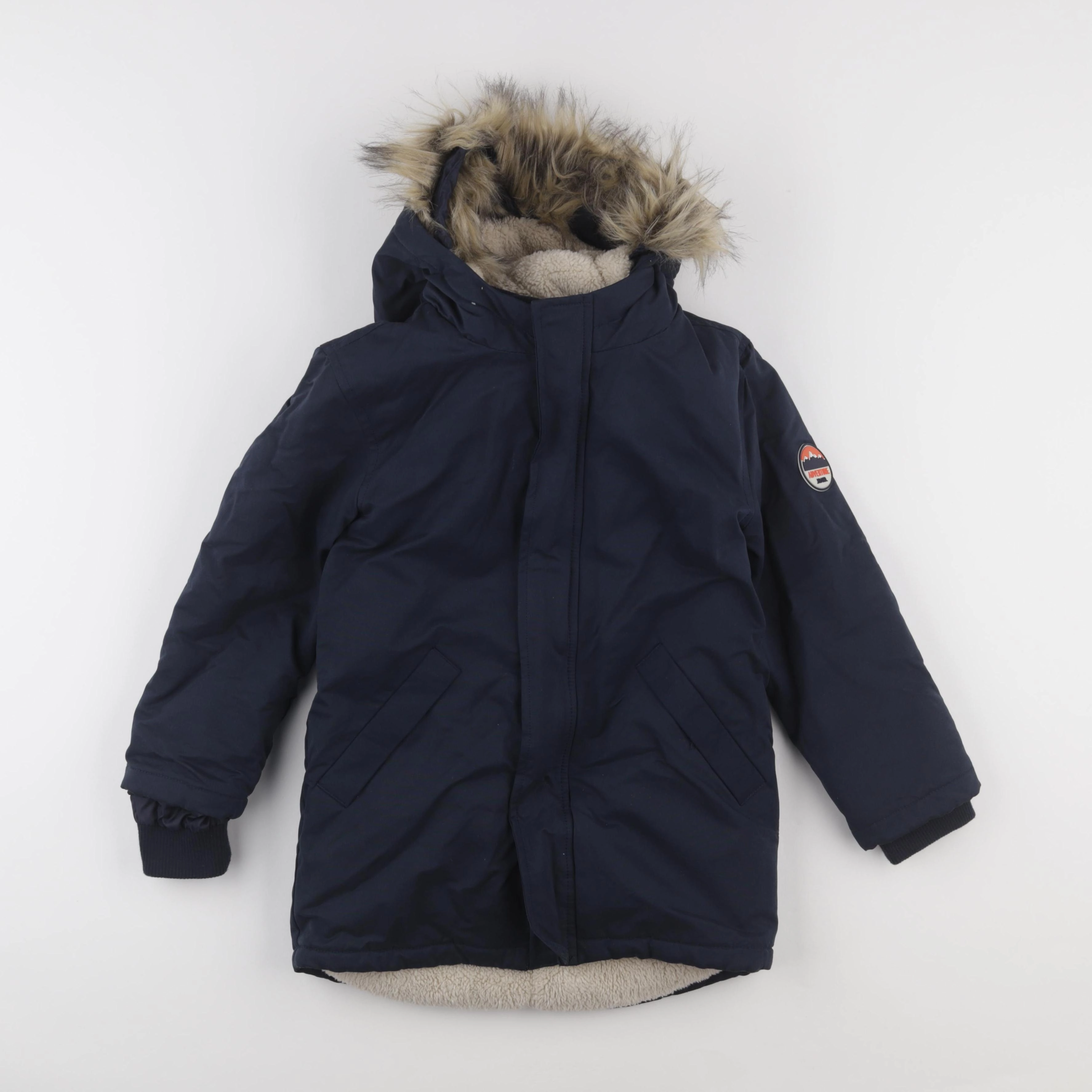 Vertbaudet - parka bleu - 8 ans