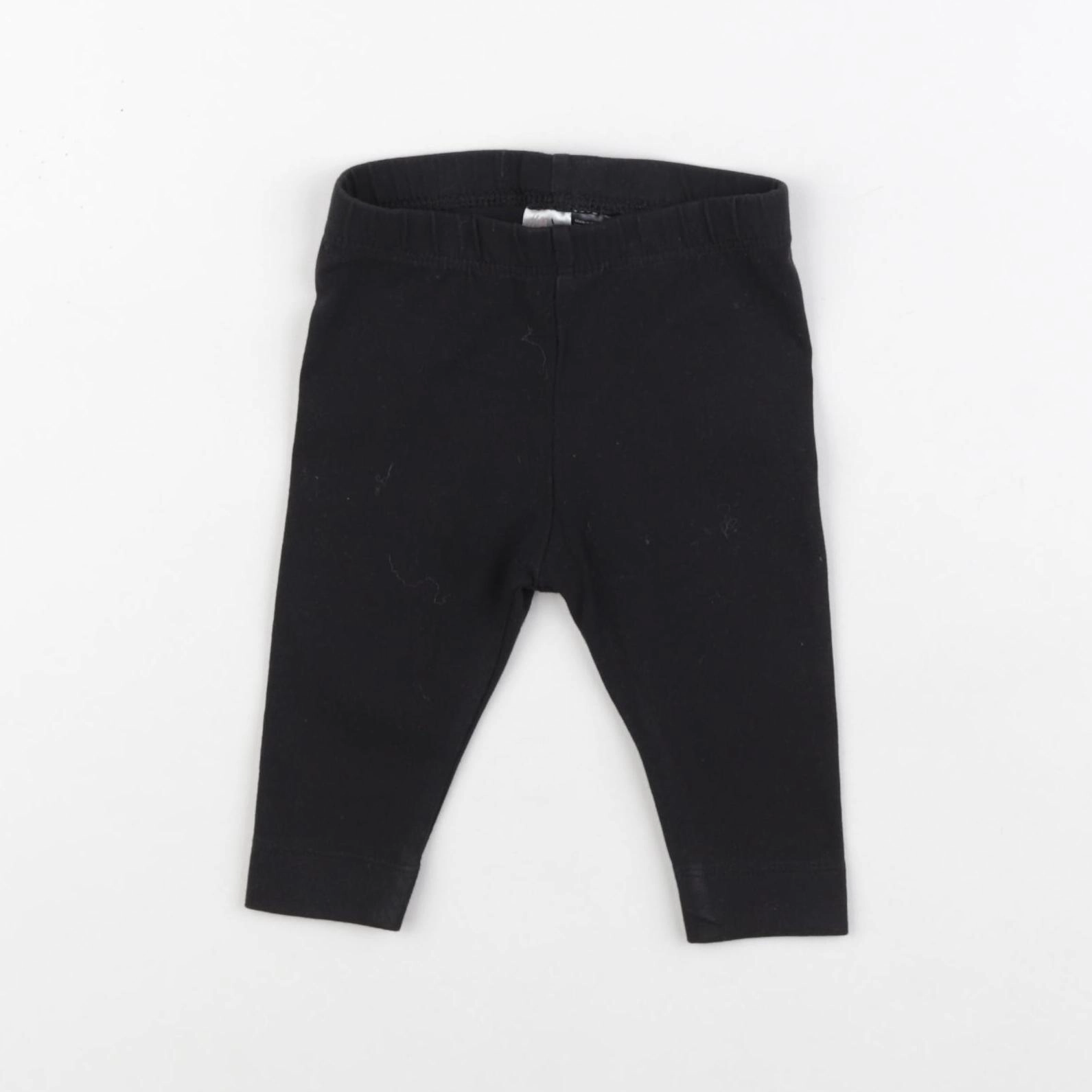 H&M - legging noir - 3 mois