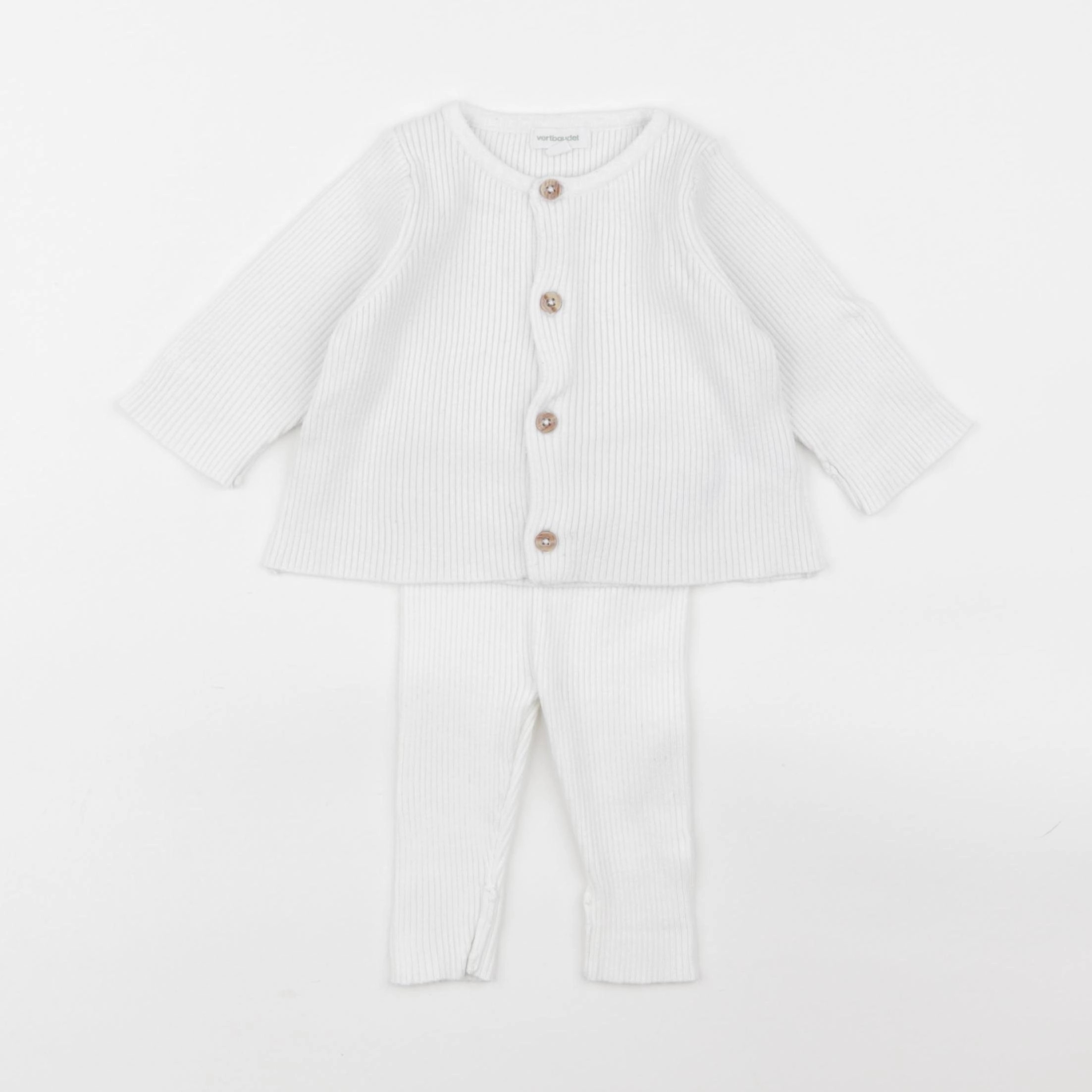 Vertbaudet - ensemble blanc - 1 mois