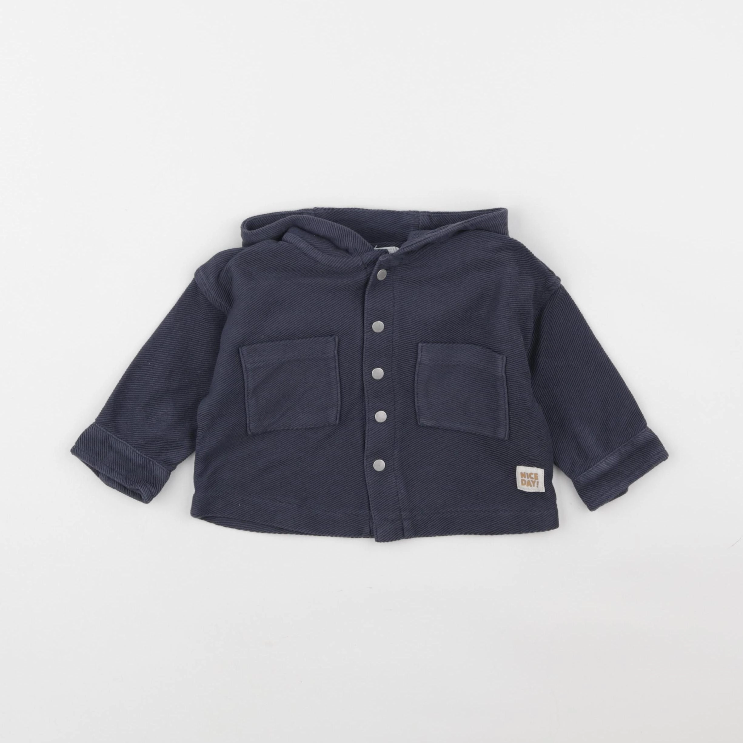 Vertbaudet - chemise bleu - 6 mois