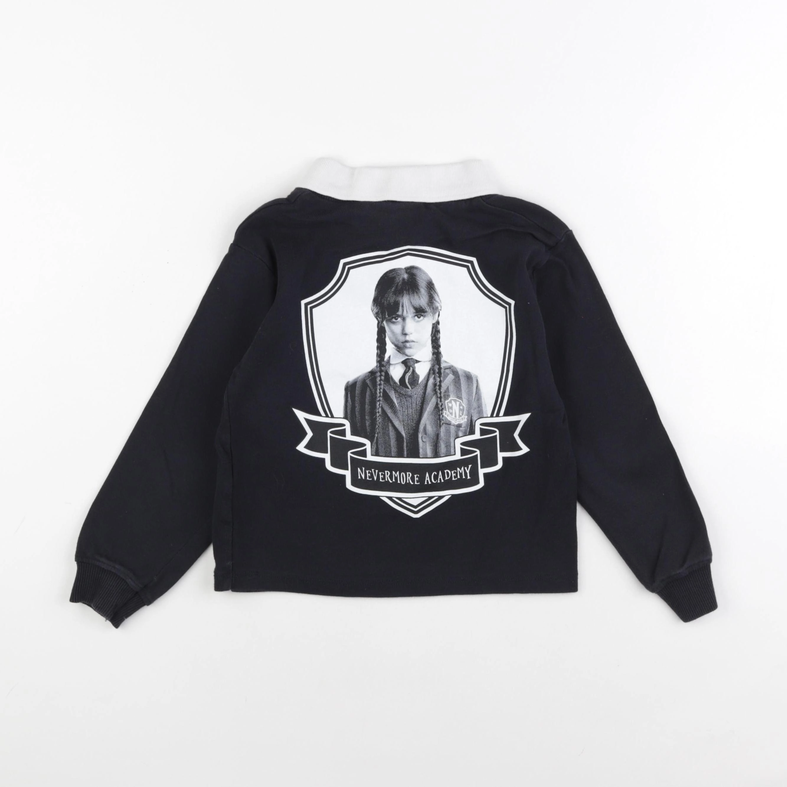 Zara - polo noir - 6/7 ans
