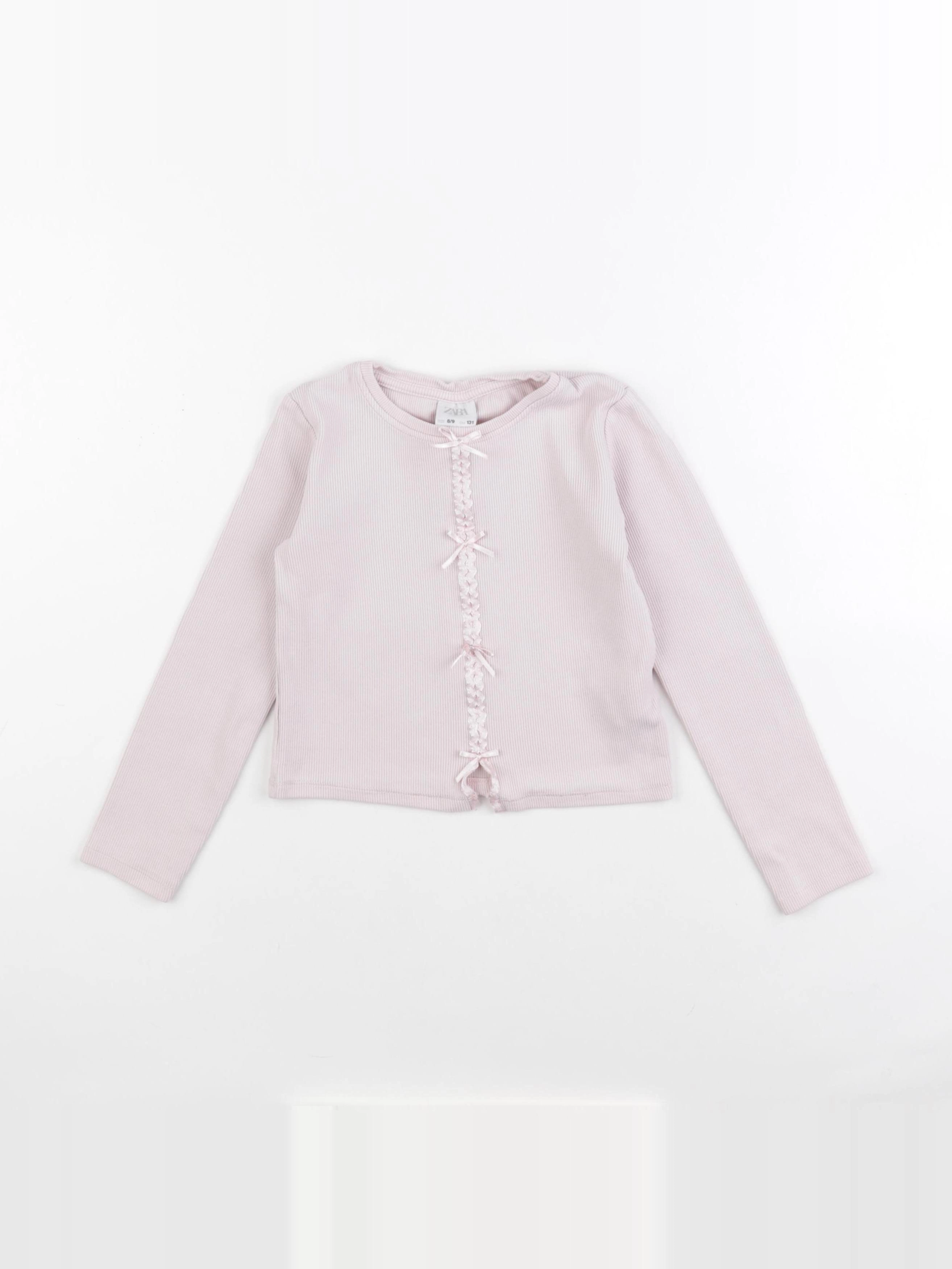 Zara - tee-shirt rose - 8/9 ans