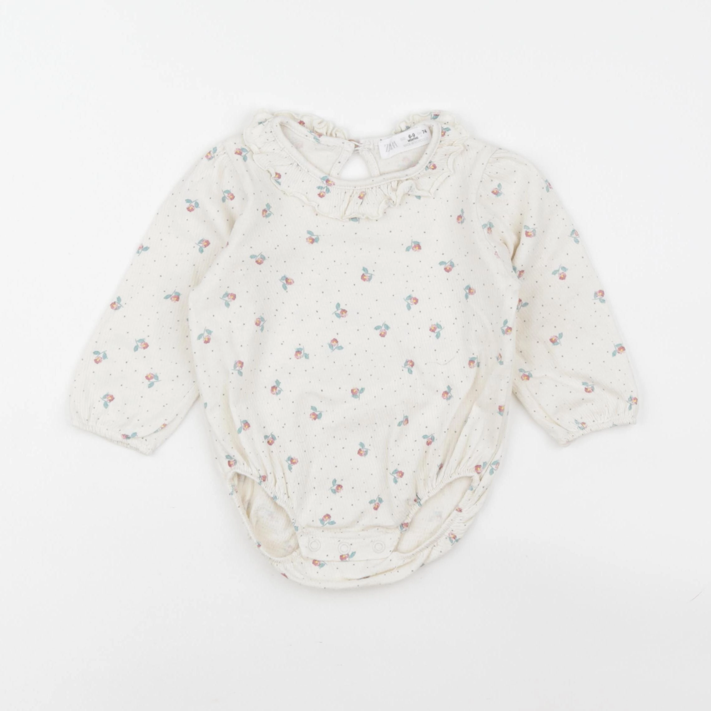 Zara - body blouse multicolore - 6/9 mois