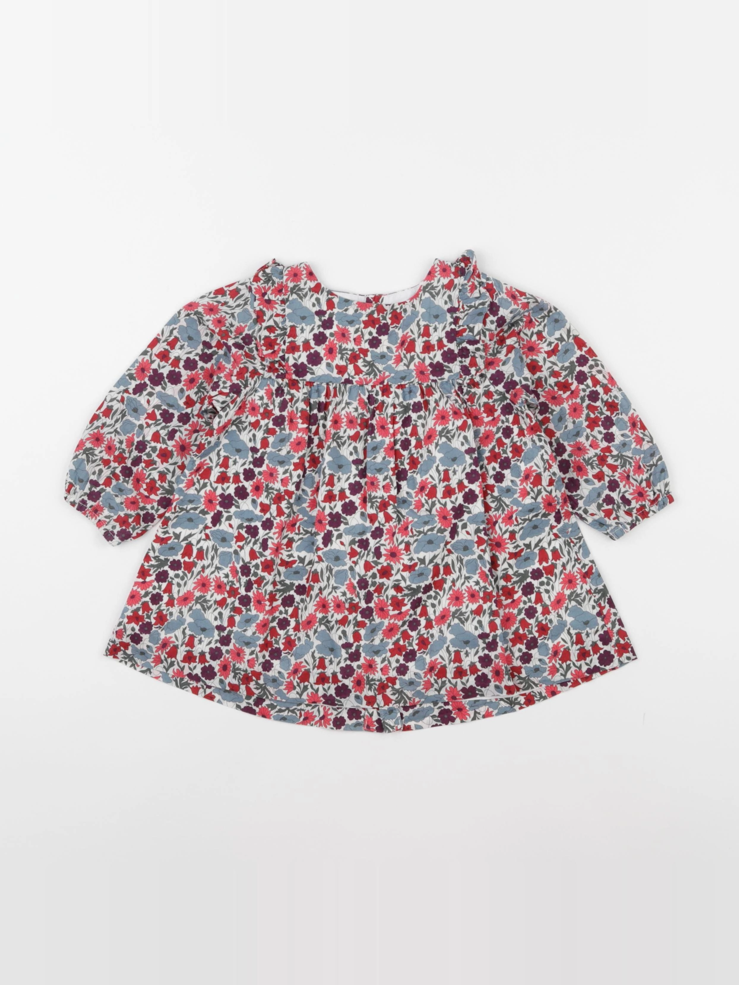 Jacadi - robe liberty multicolore - 12 mois