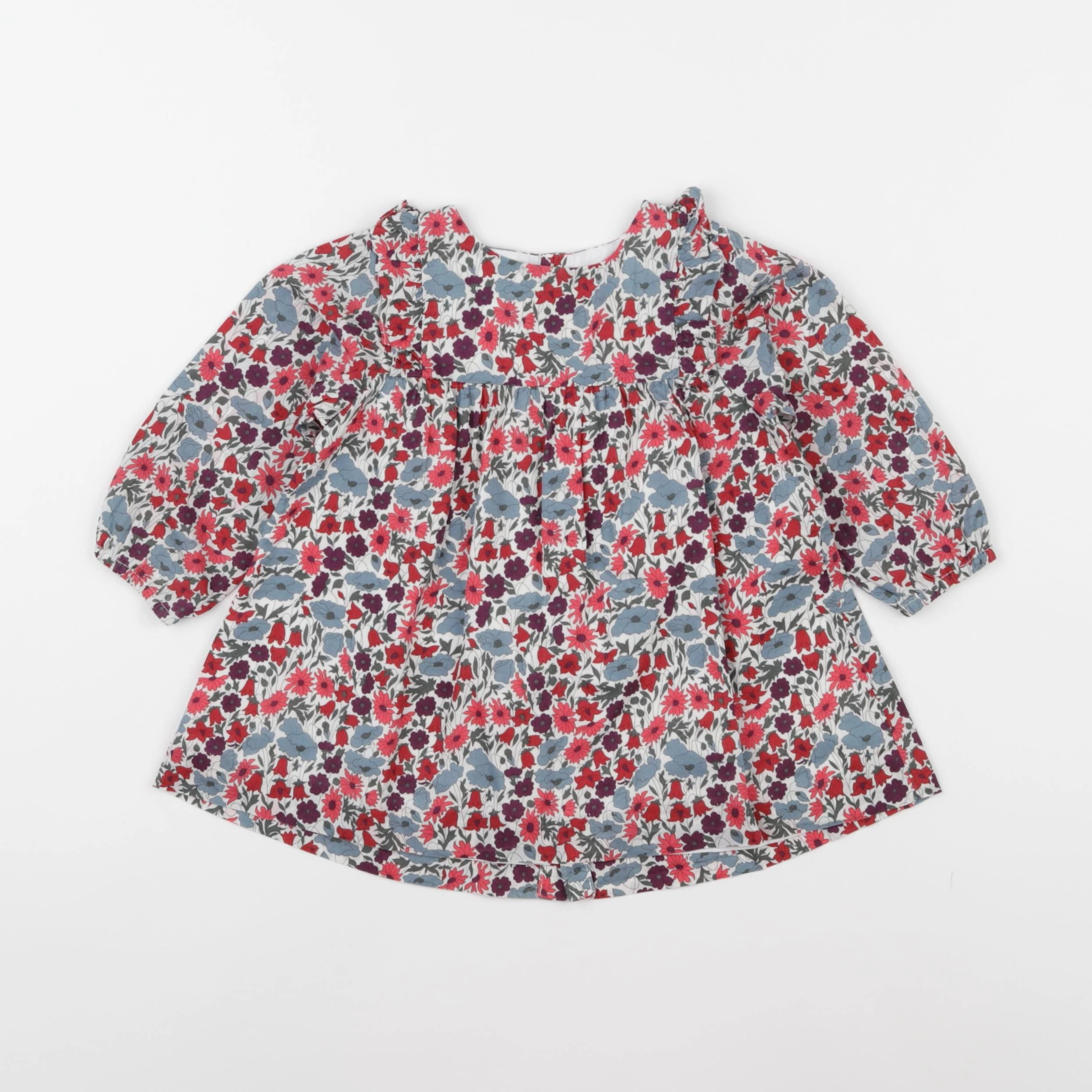 Jacadi - robe liberty multicolore - 12 mois