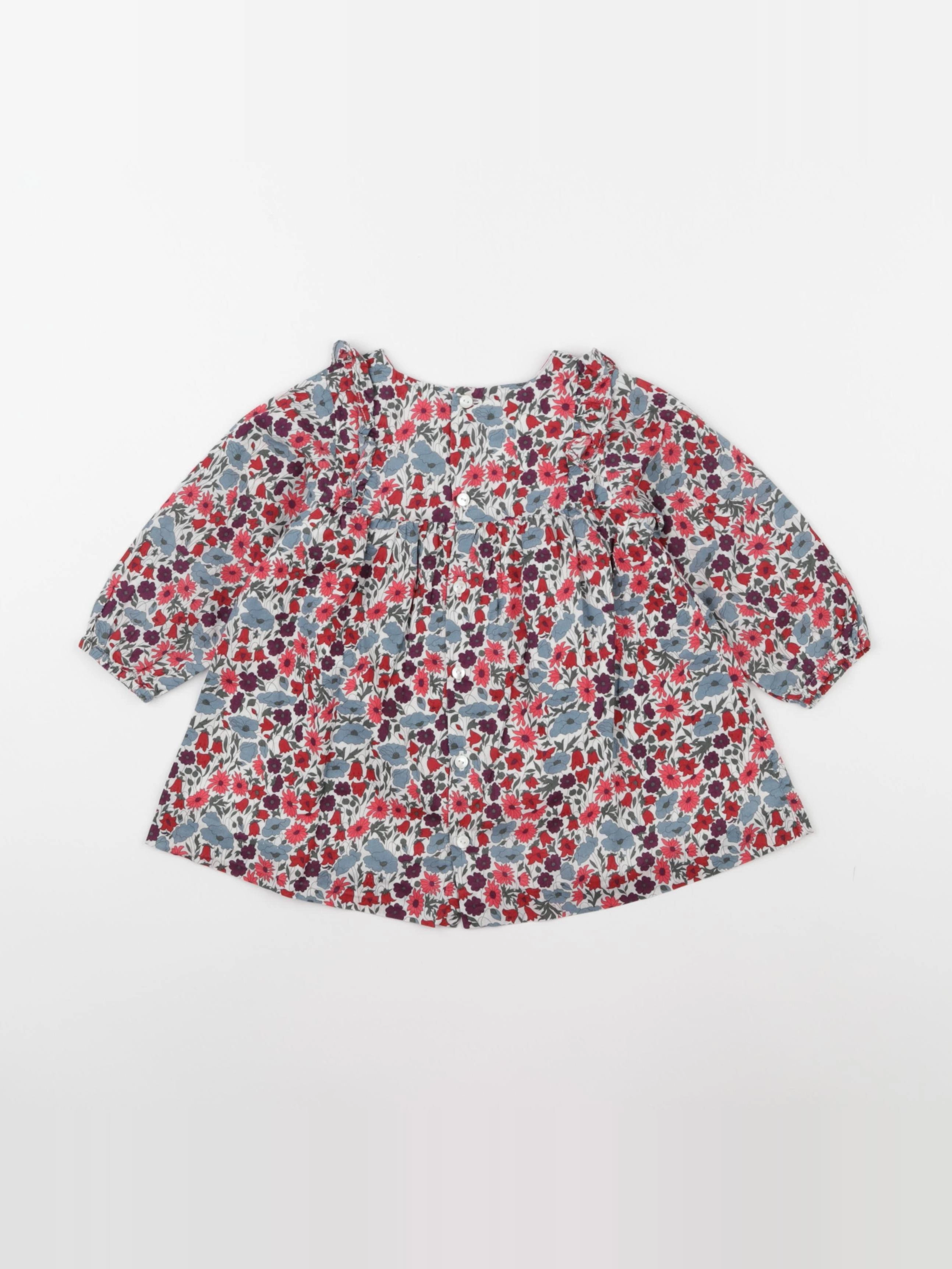 Jacadi - robe liberty multicolore - 12 mois