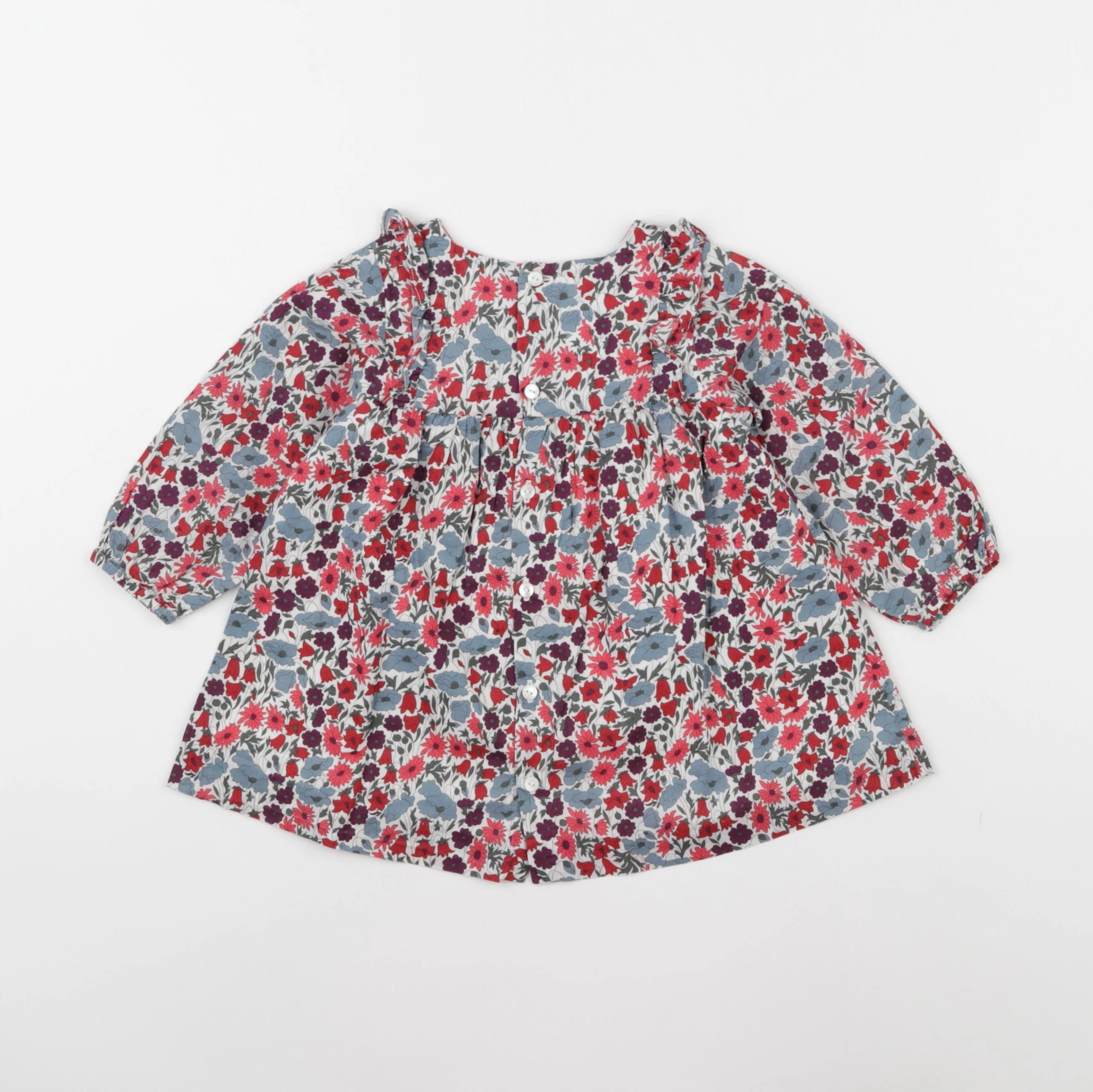 Jacadi - robe liberty multicolore - 12 mois