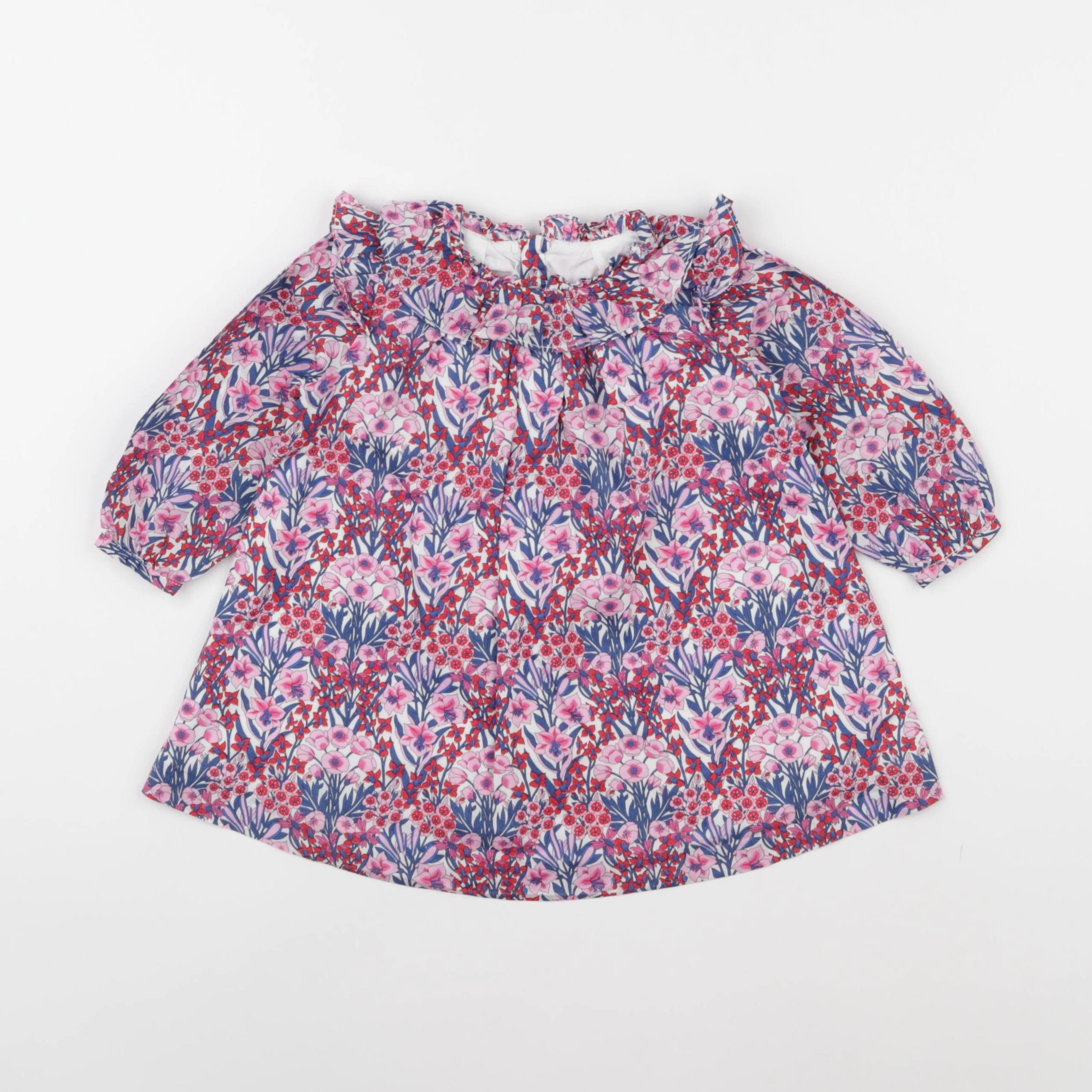 Jacadi - robe liberty multicolore - 12 mois