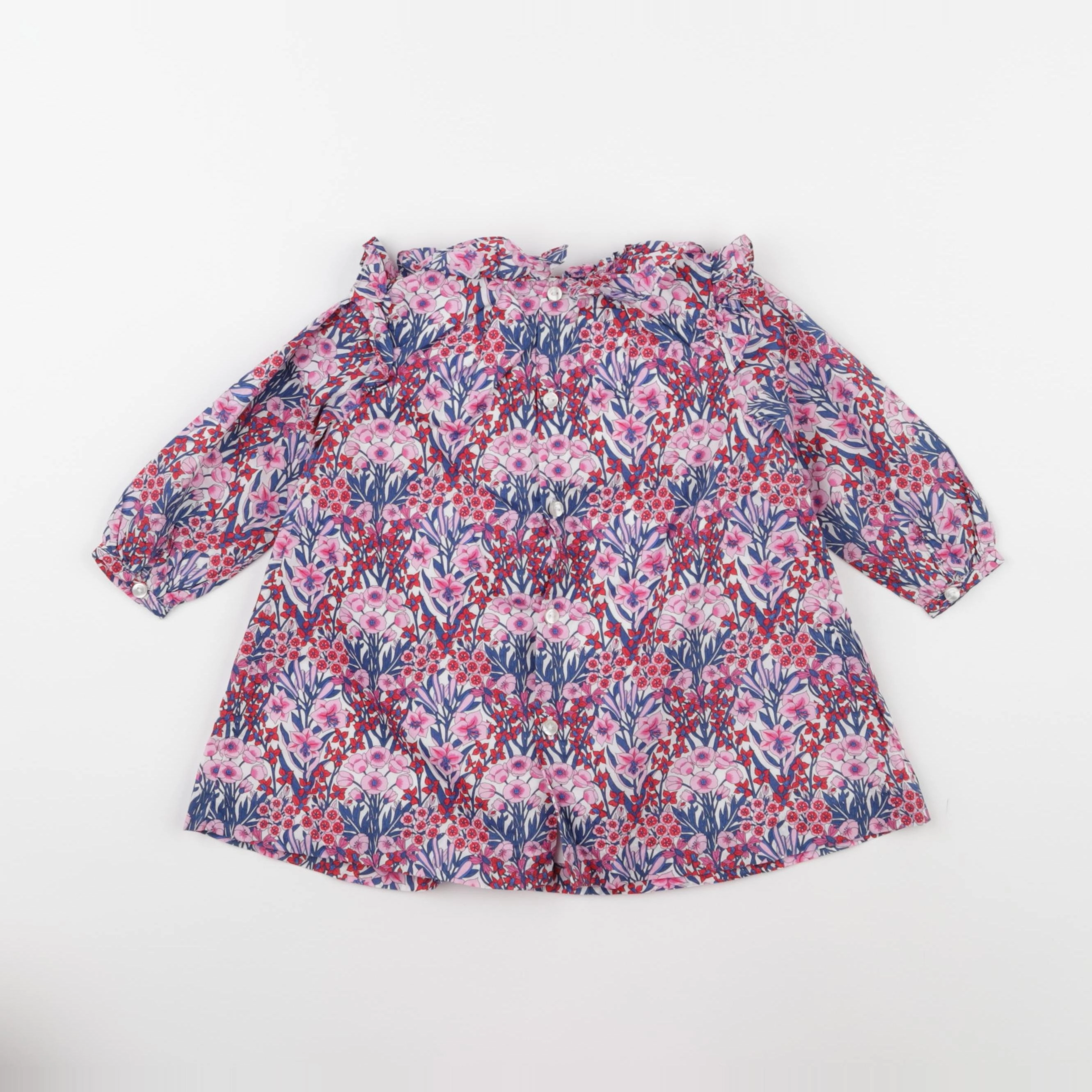 Jacadi - robe liberty multicolore - 12 mois