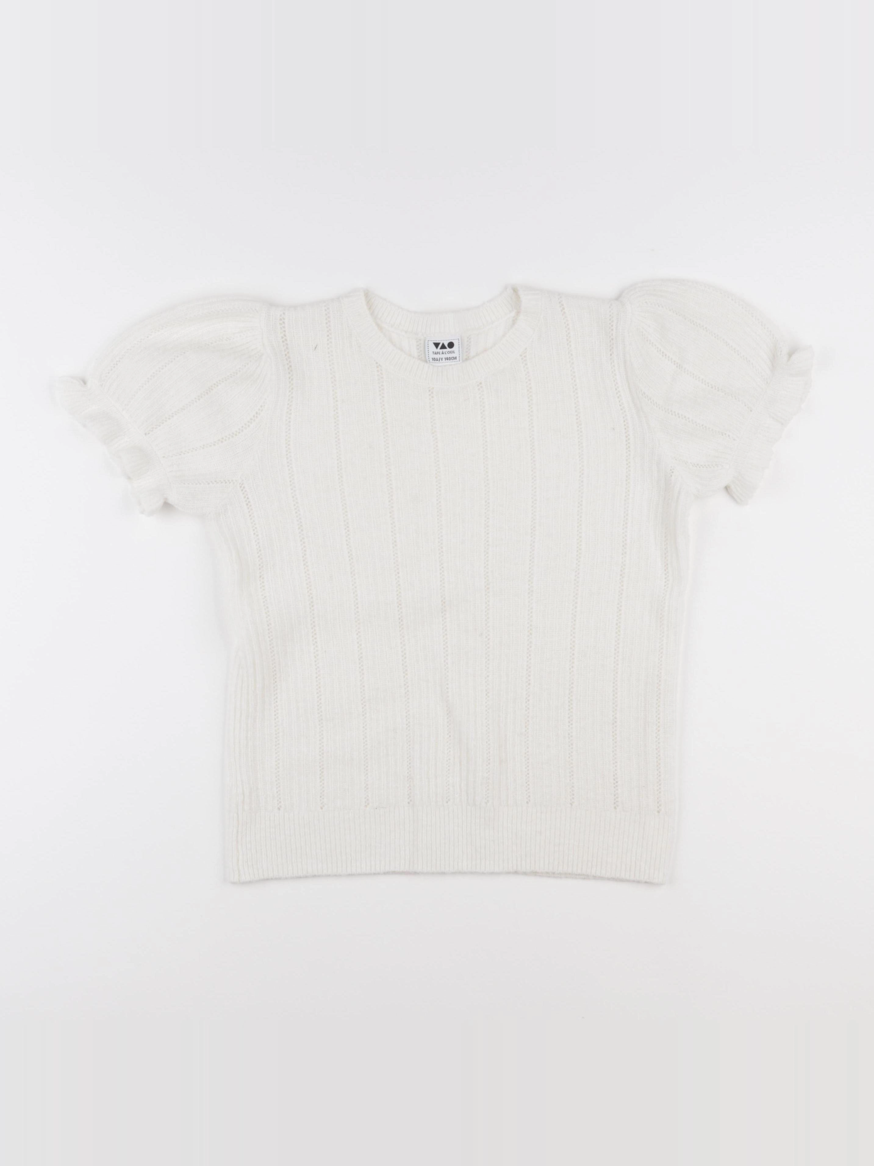 Tape à l'oeil - pull blanc - 10 ans