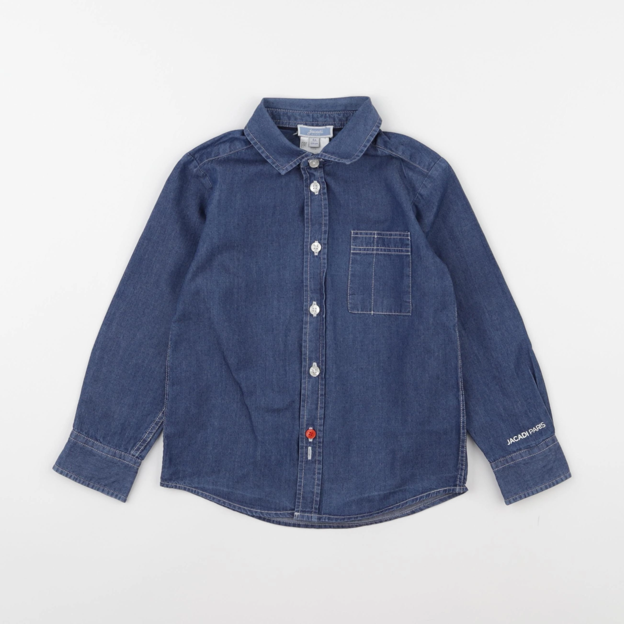 Jacadi - chemise bleu - 4 ans