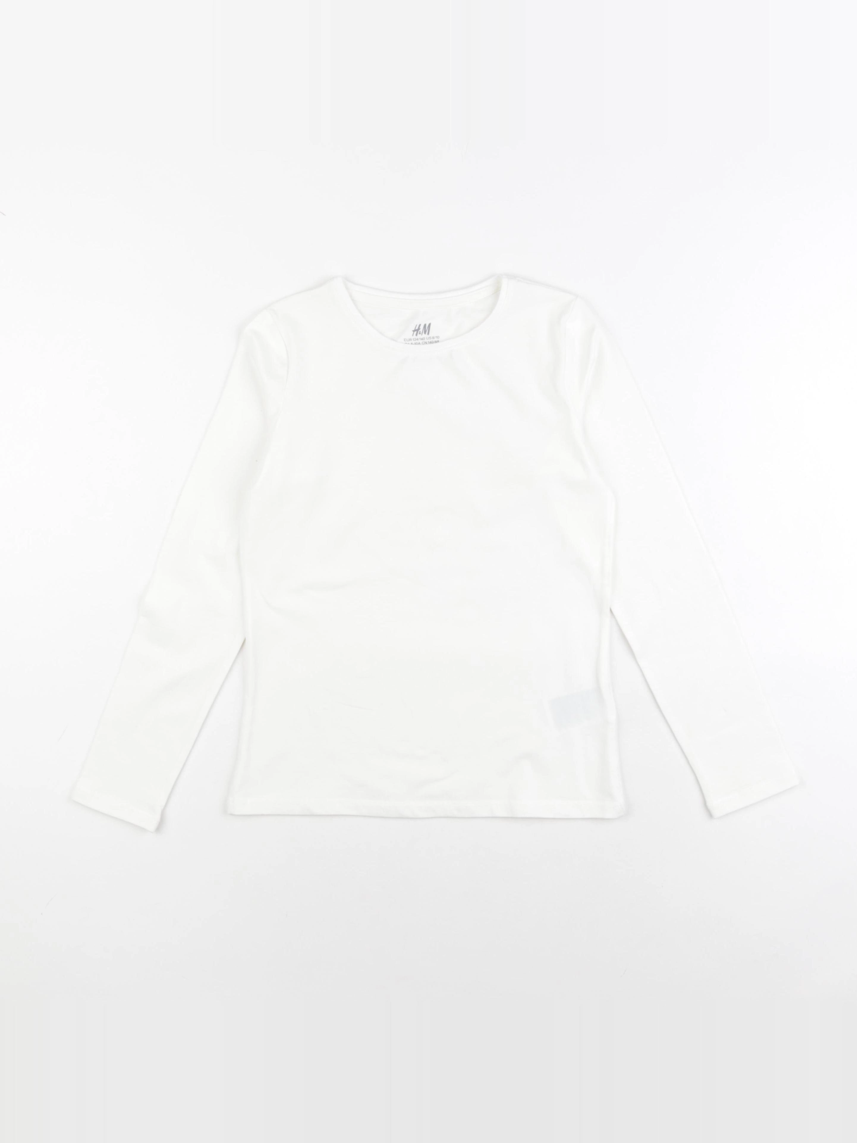 H&M - tee-shirt blanc - 8/10 ans