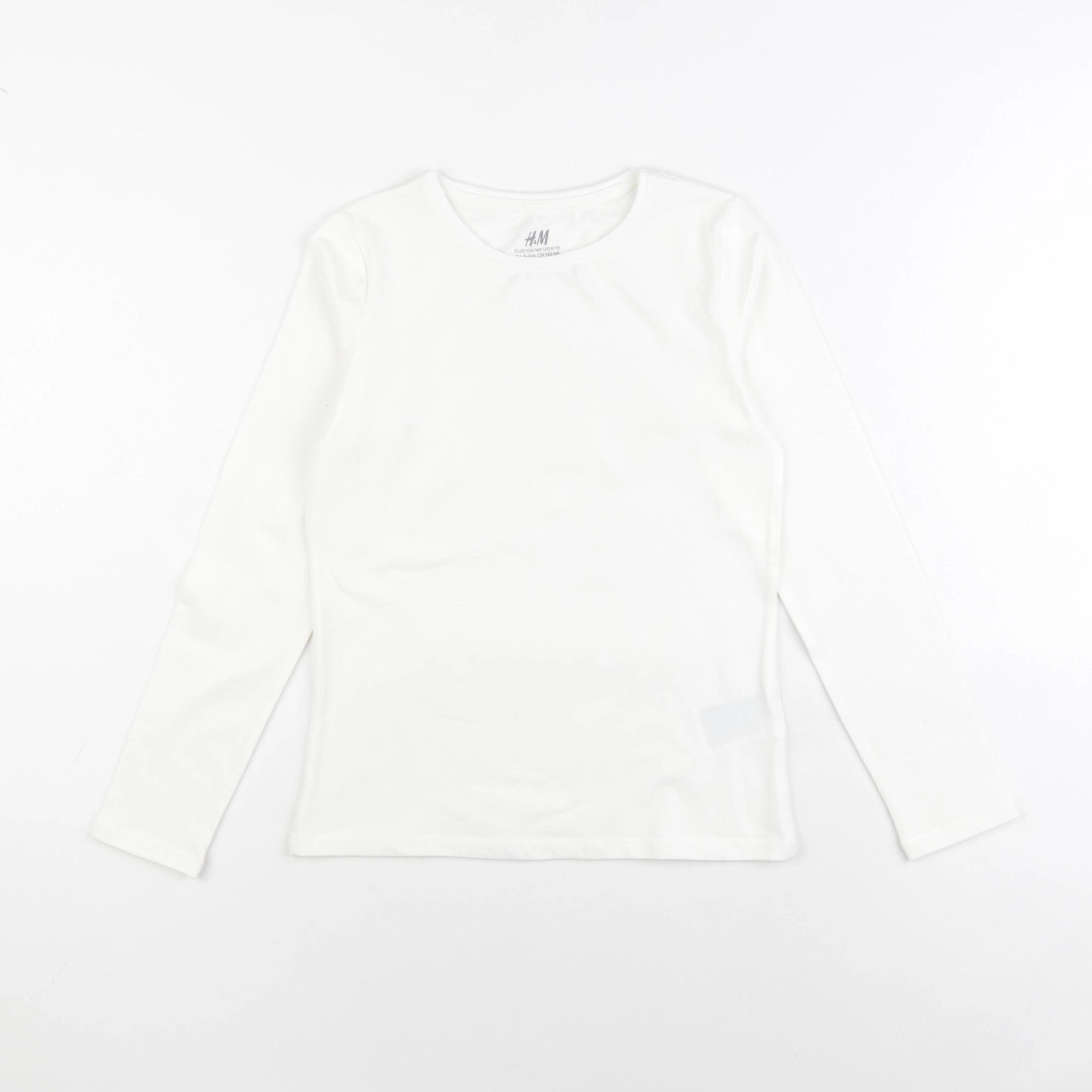 H&M - tee-shirt blanc - 8/10 ans