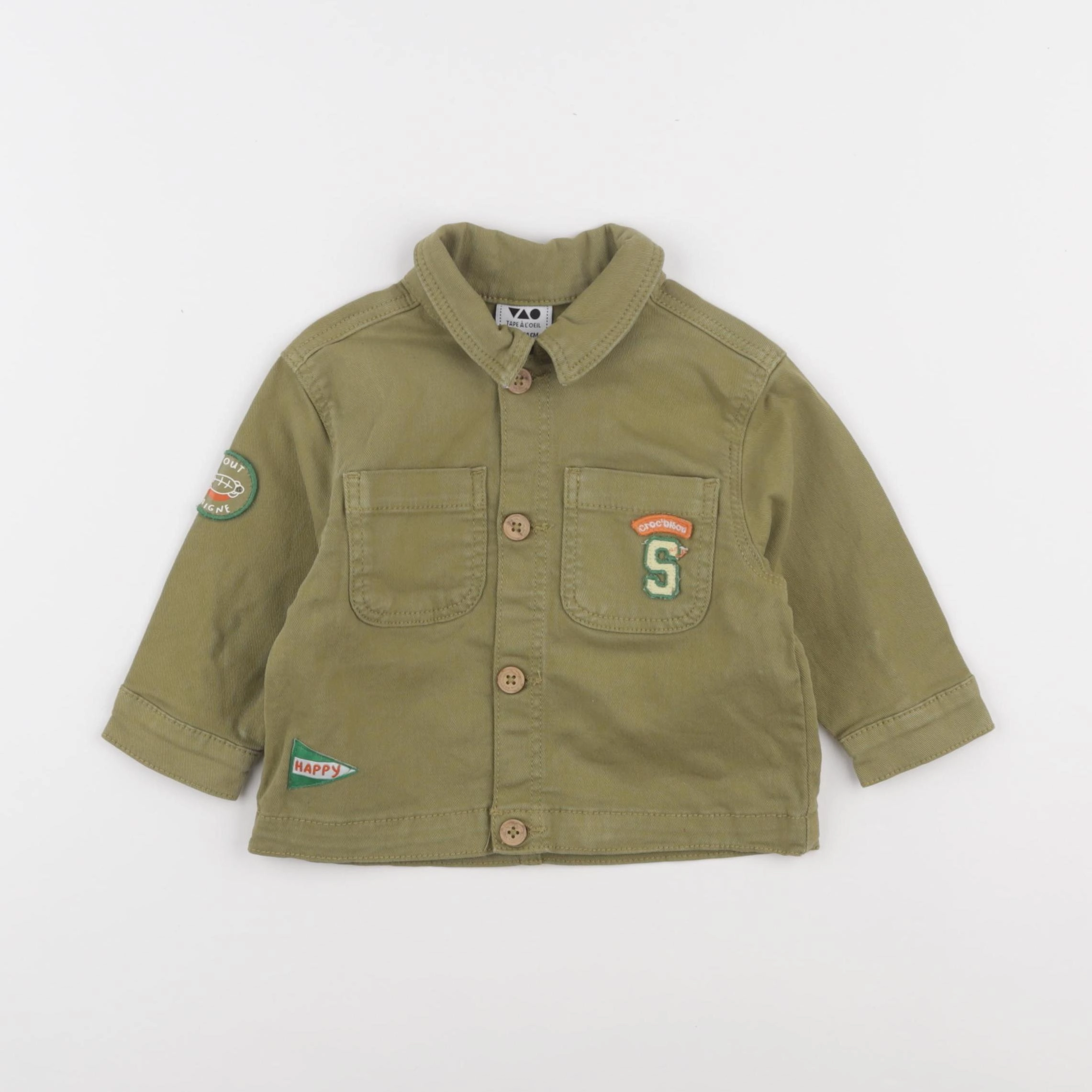 Tape à l'oeil - veste vert - 12 mois