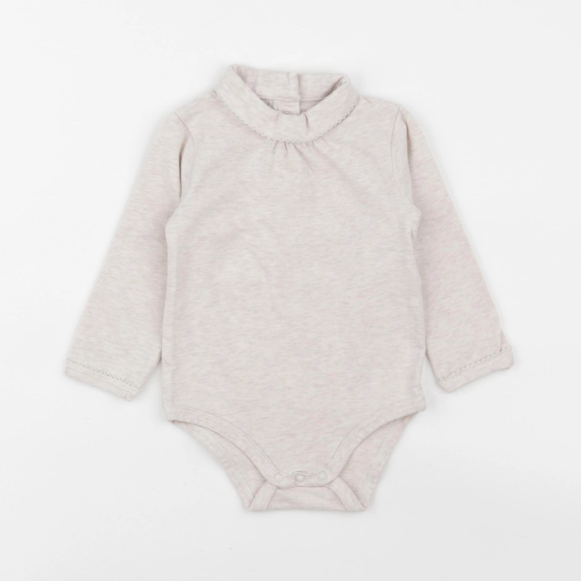 Vertbaudet - body à col beige - 12 mois