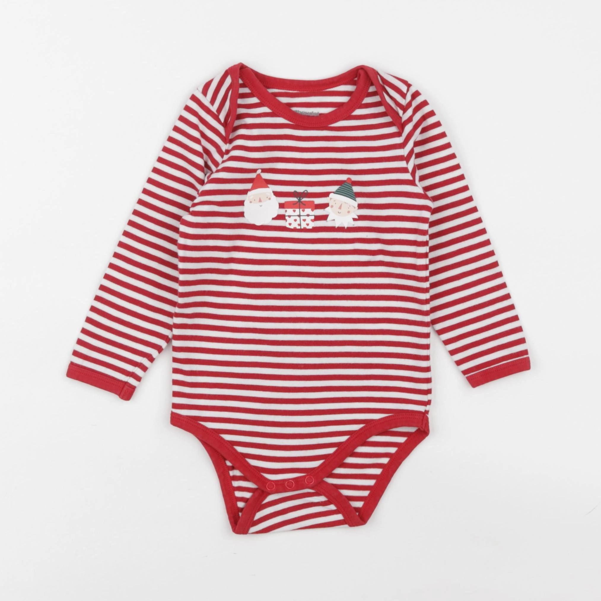 Vertbaudet - body rouge - 12 mois