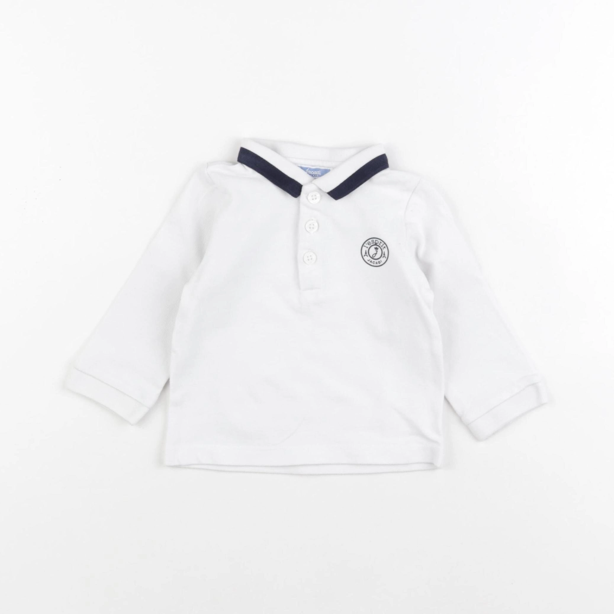 Jacadi - polo blanc - 12 mois