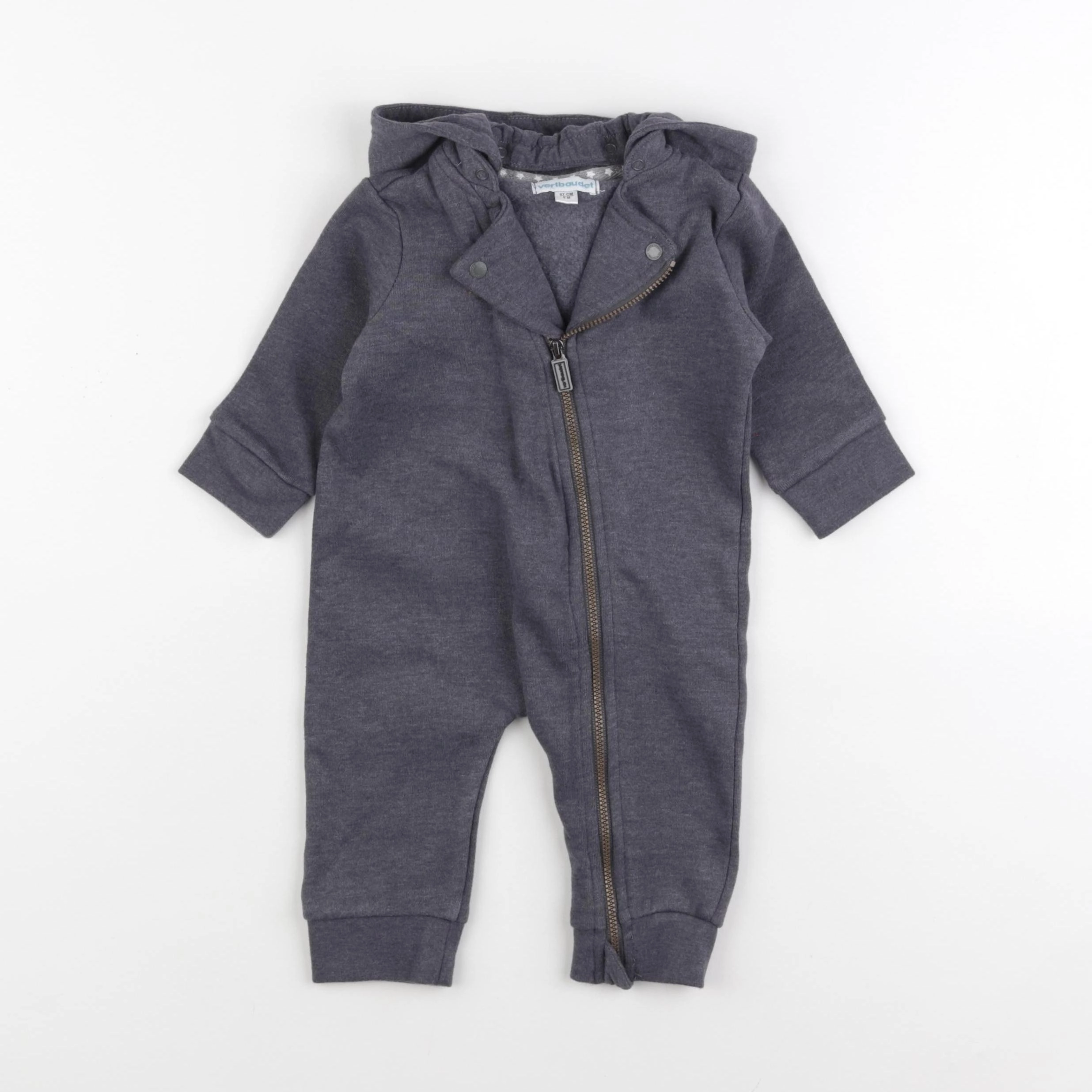 Vertbaudet - sur-pyjama gris - 6 mois