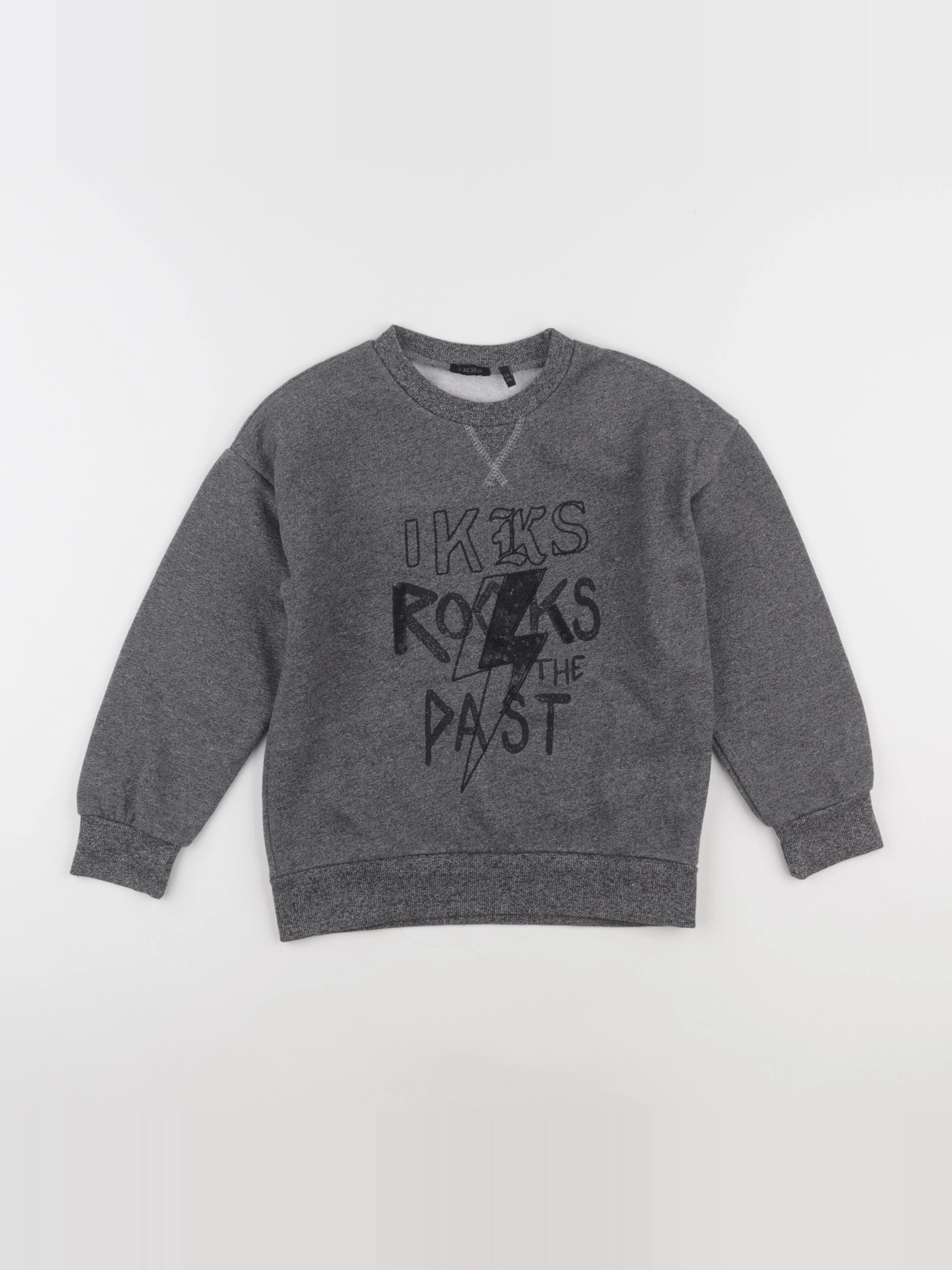 IKKS - sweat gris - 6 ans