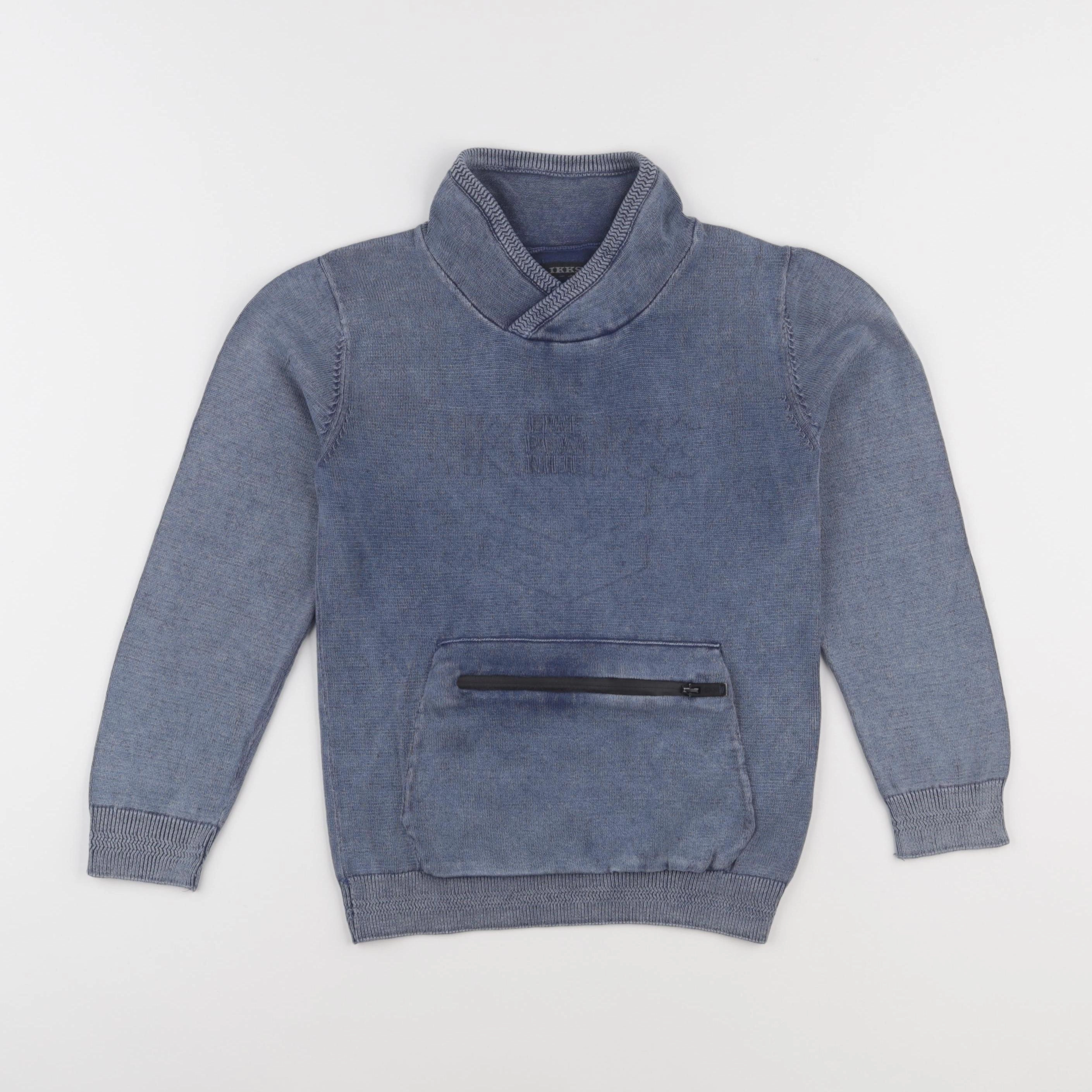IKKS - sweat bleu - 6 ans