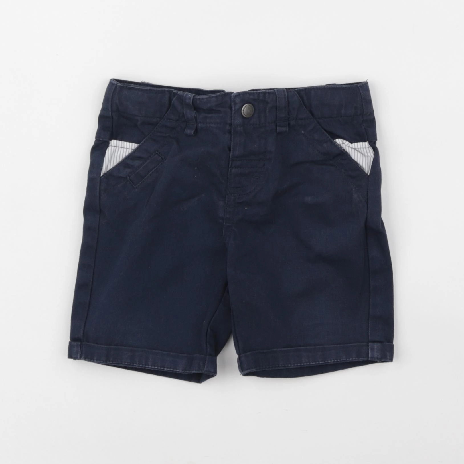 Vertbaudet - short bleu - 12 mois