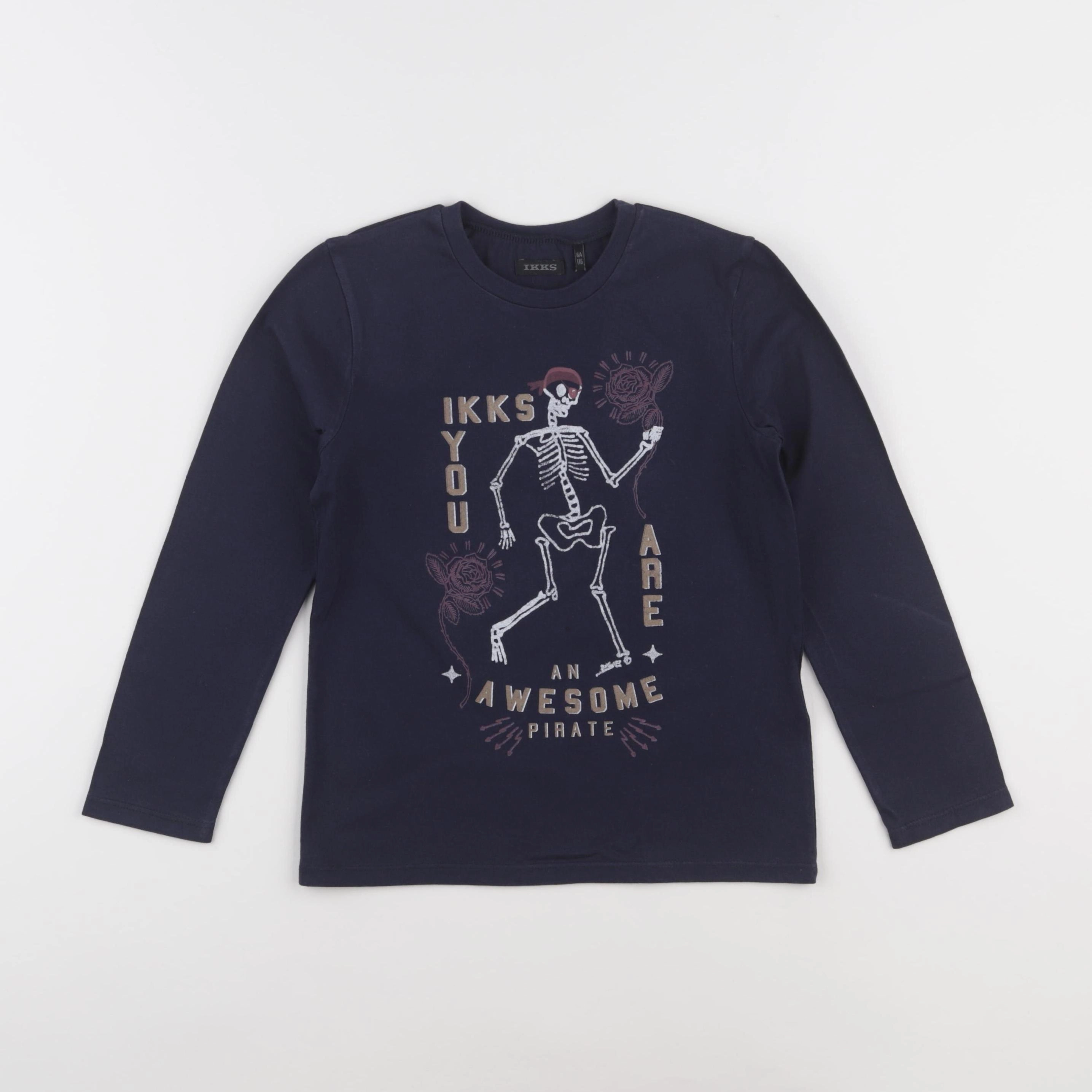 IKKS - tee-shirt bleu - 8 ans