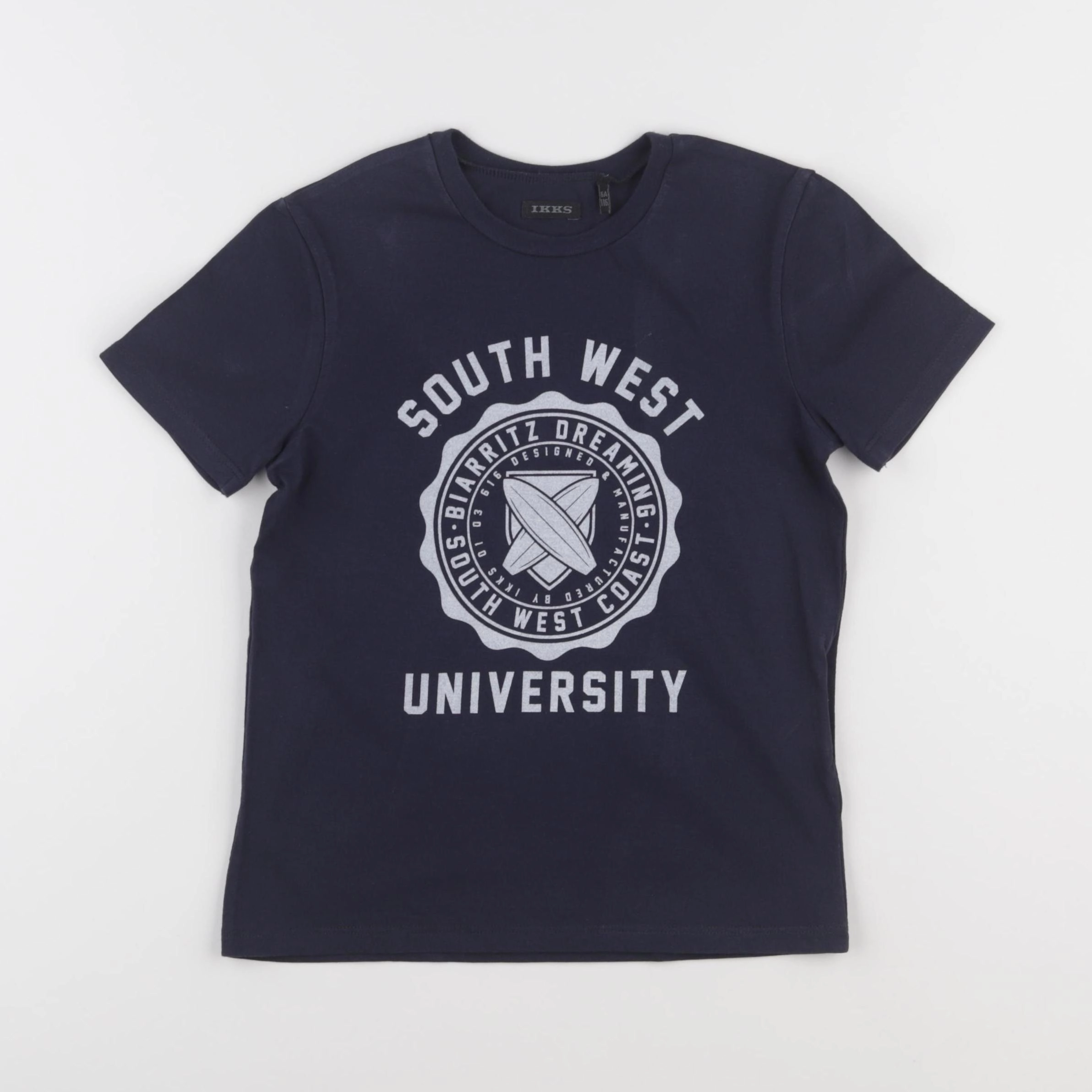 IKKS - tee-shirt bleu - 6 ans