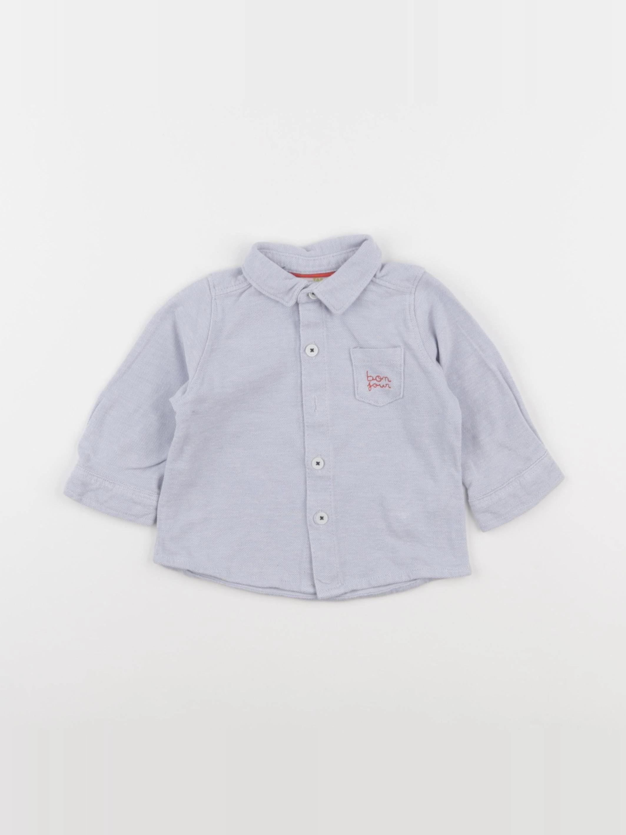 Tape à l'oeil - chemise bleu - 6 mois