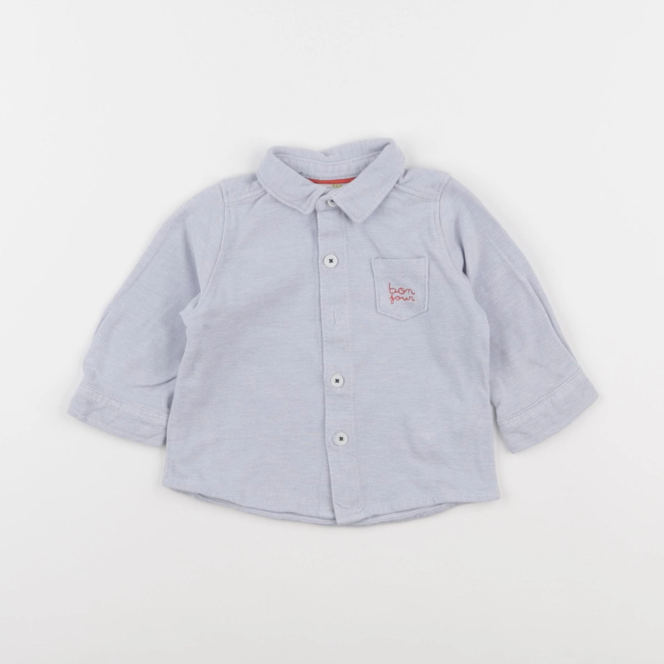 Tape à l'oeil - chemise bleu - 6 mois