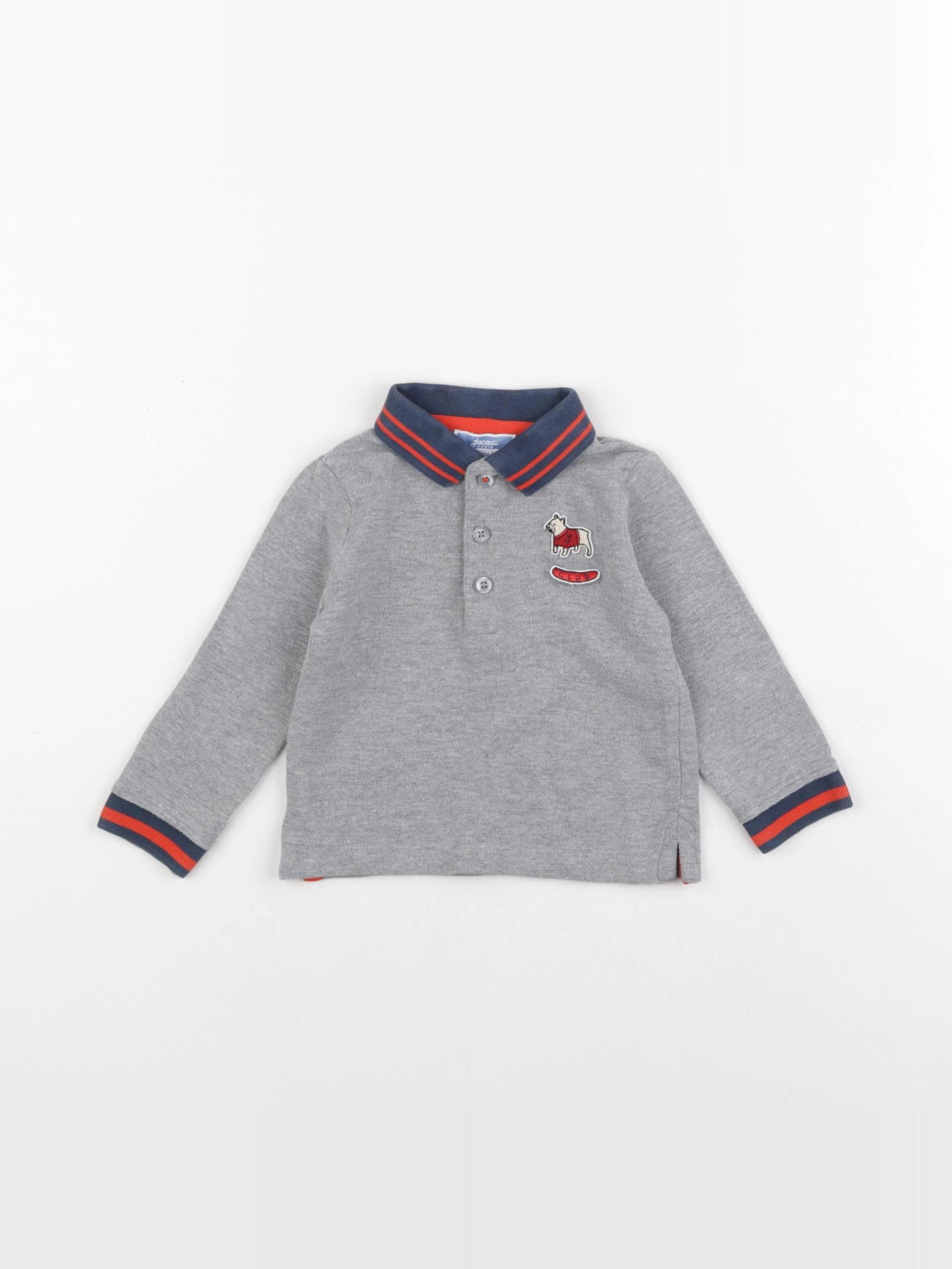 Jacadi - polo gris - 12 mois