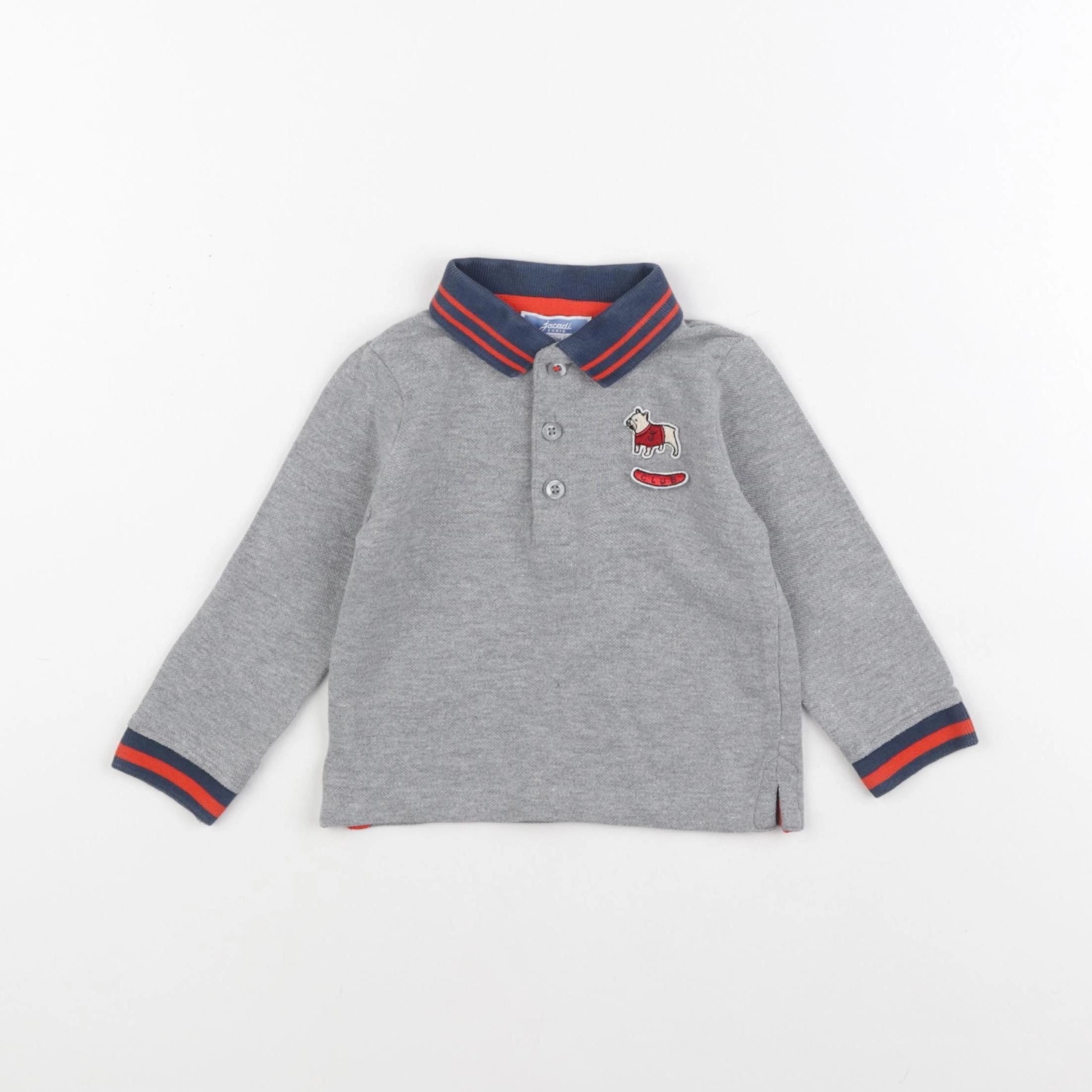 Jacadi - polo gris - 12 mois