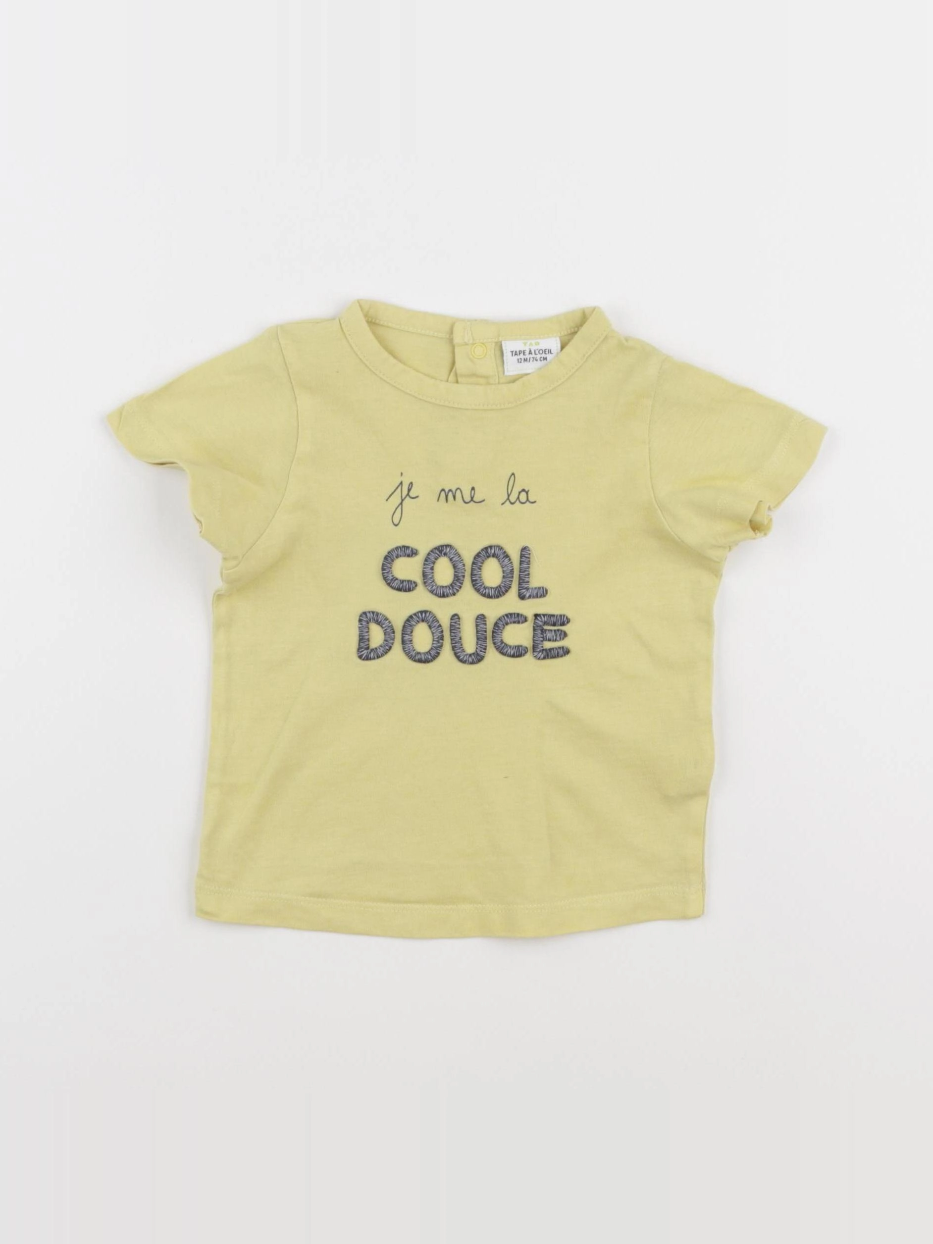 Tape à l'oeil - tee-shirt jaune - 12 mois