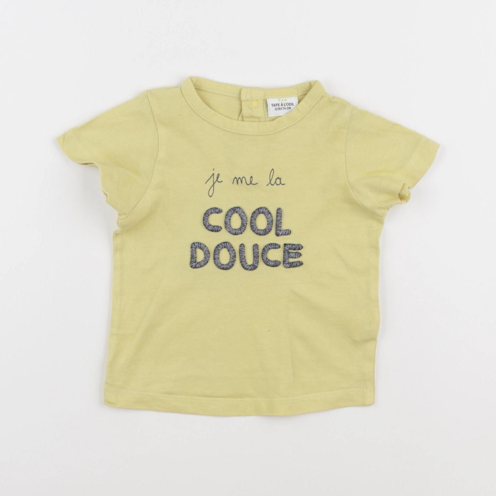 Tape à l'oeil - tee-shirt jaune - 12 mois