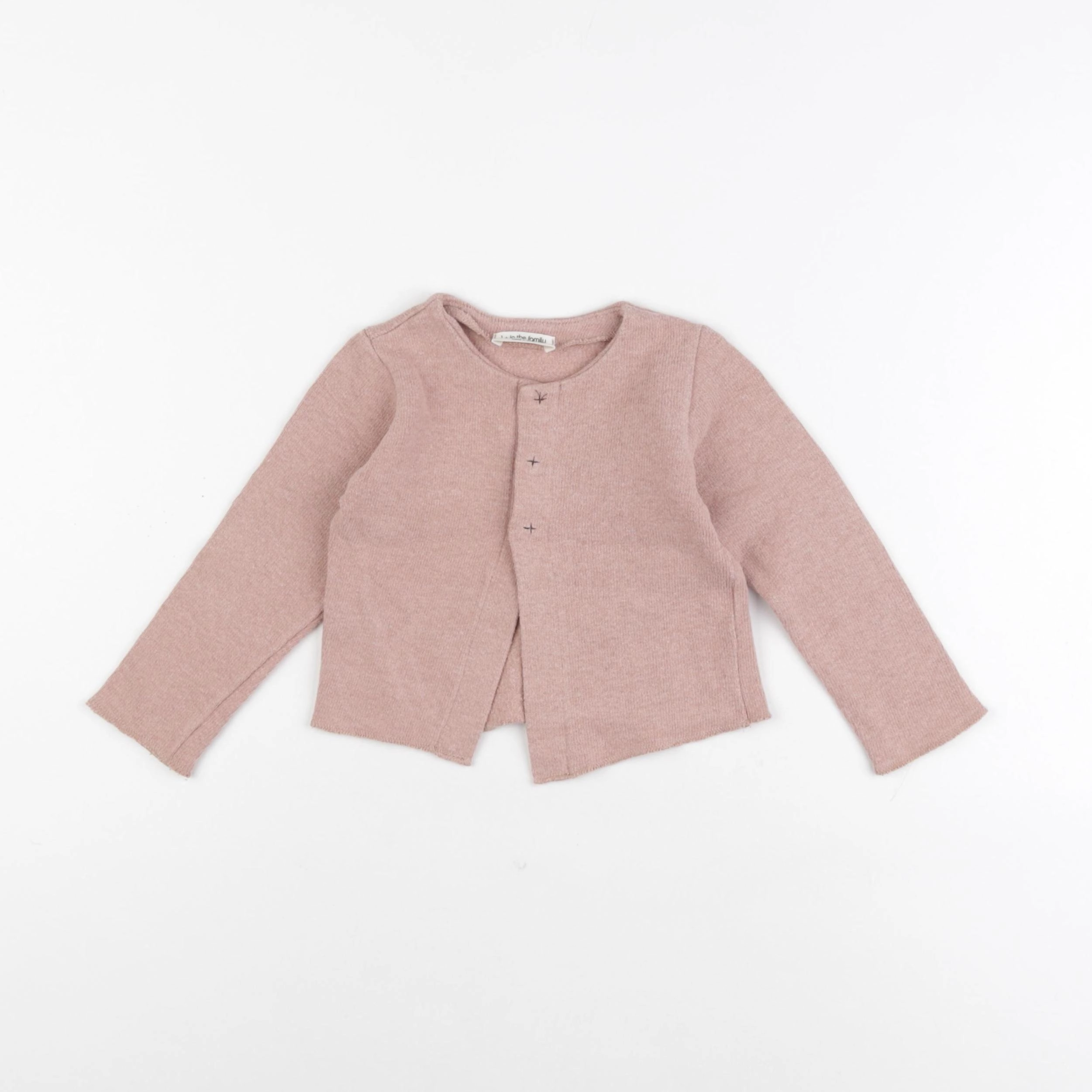 1+ In the family - gilet rose - 12 mois