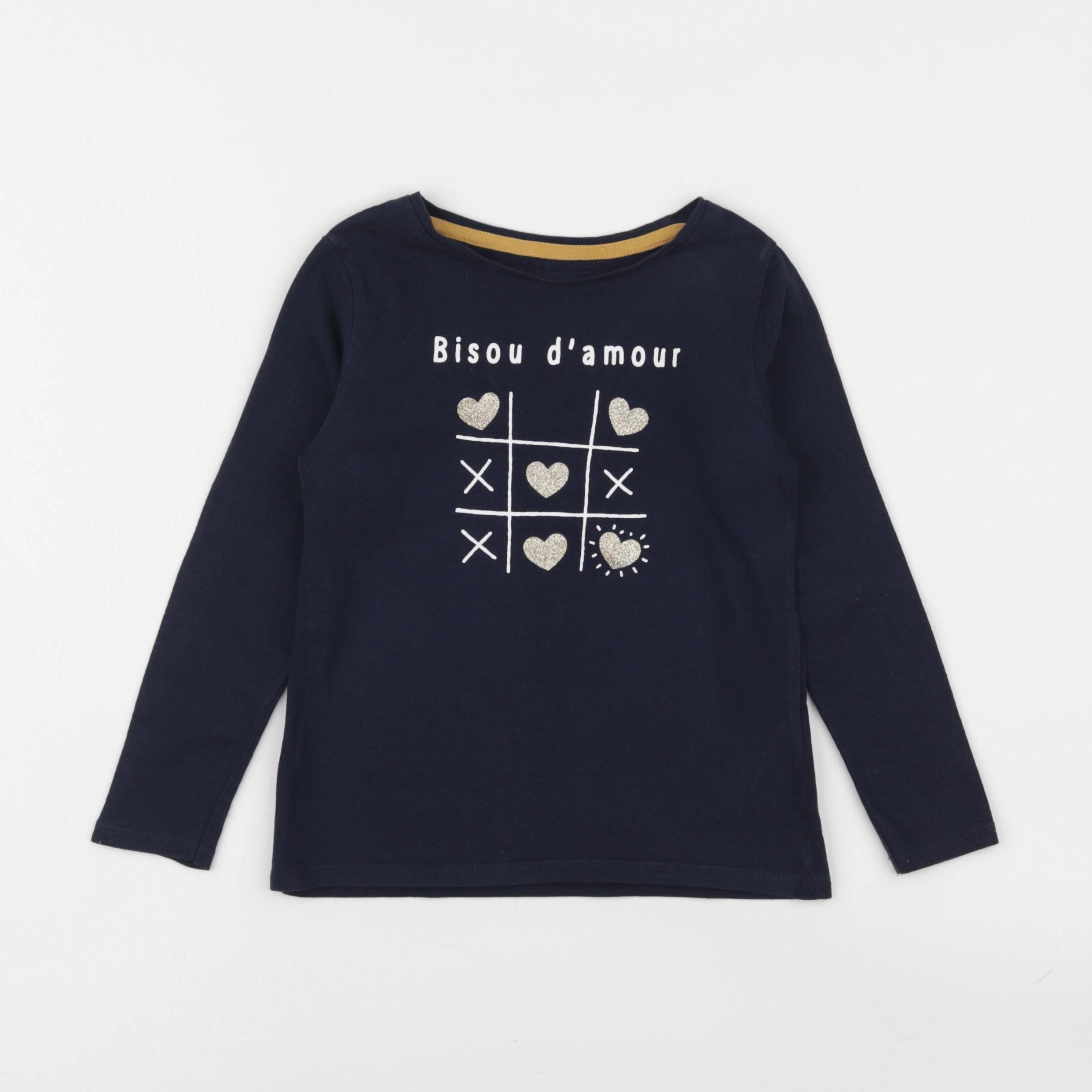 Vertbaudet - tee-shirt bleu - 5 ans
