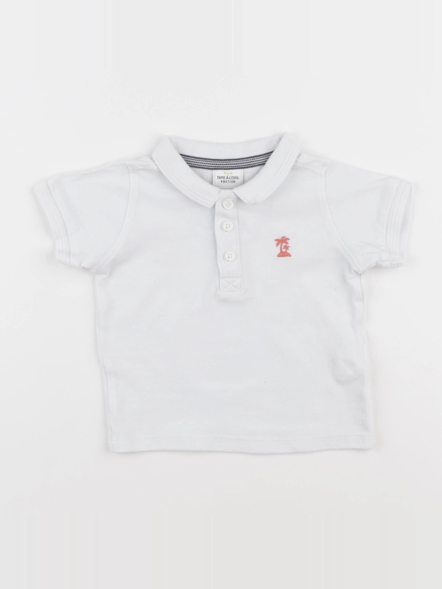 Tape à l'oeil - polo blanc - 9 mois