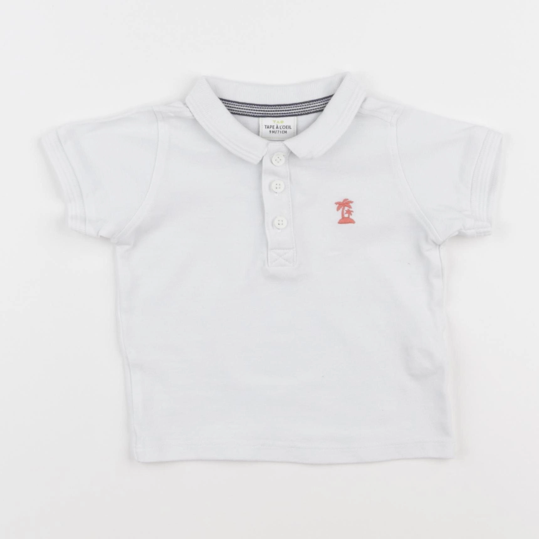 Tape à l'oeil - polo blanc - 9 mois