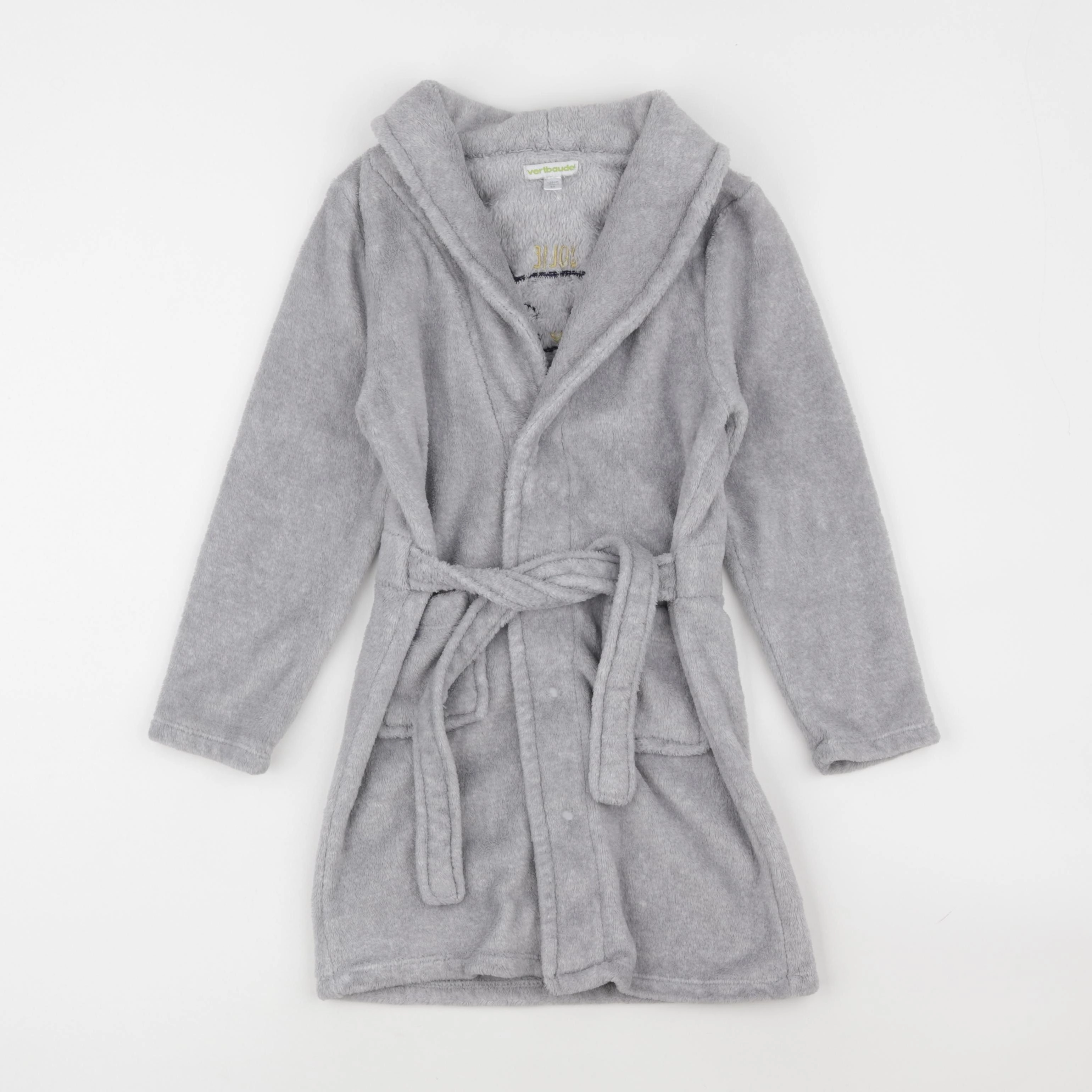 Vertbaudet - robe de chambre gris - 8 ans