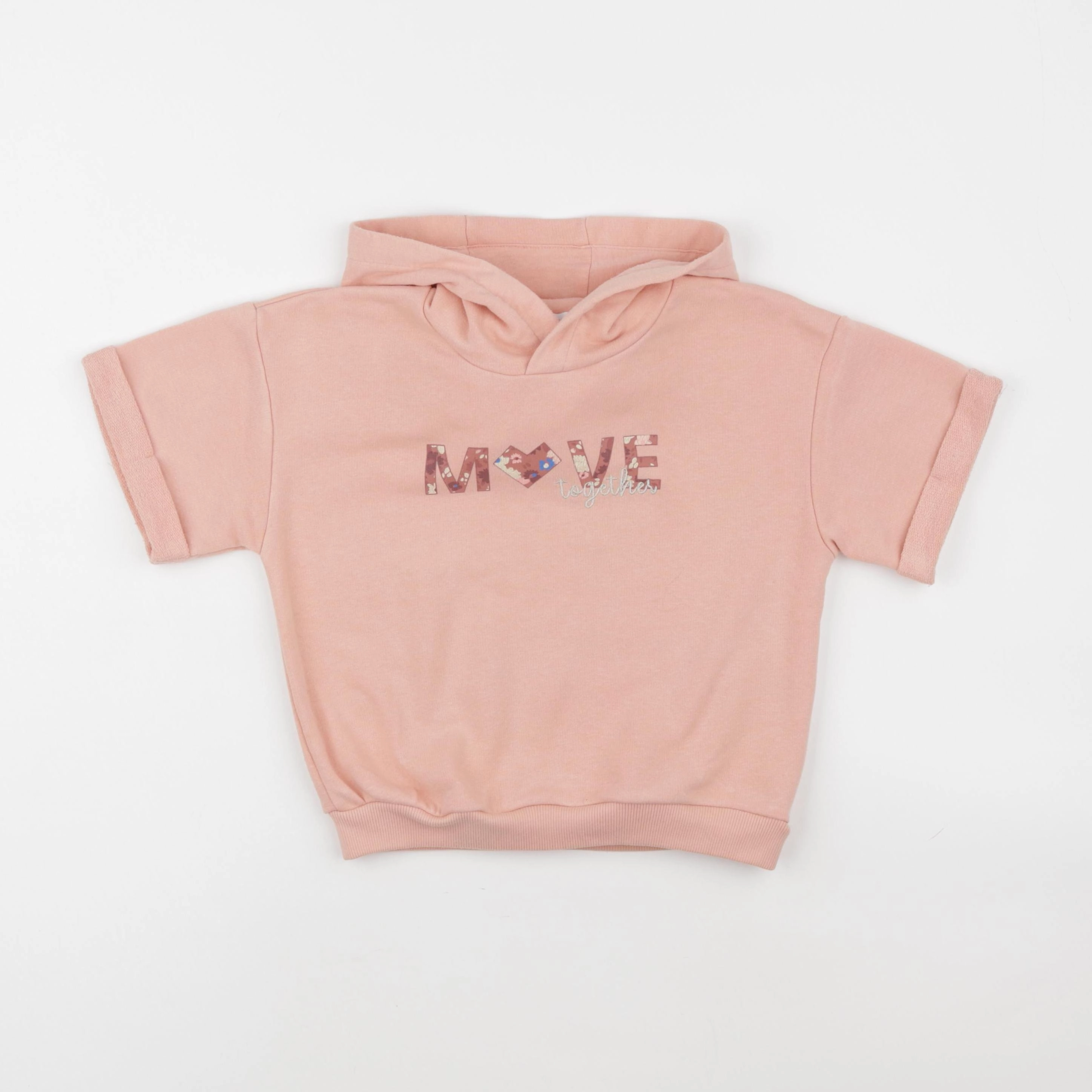 Vertbaudet - sweat orange - 6 ans