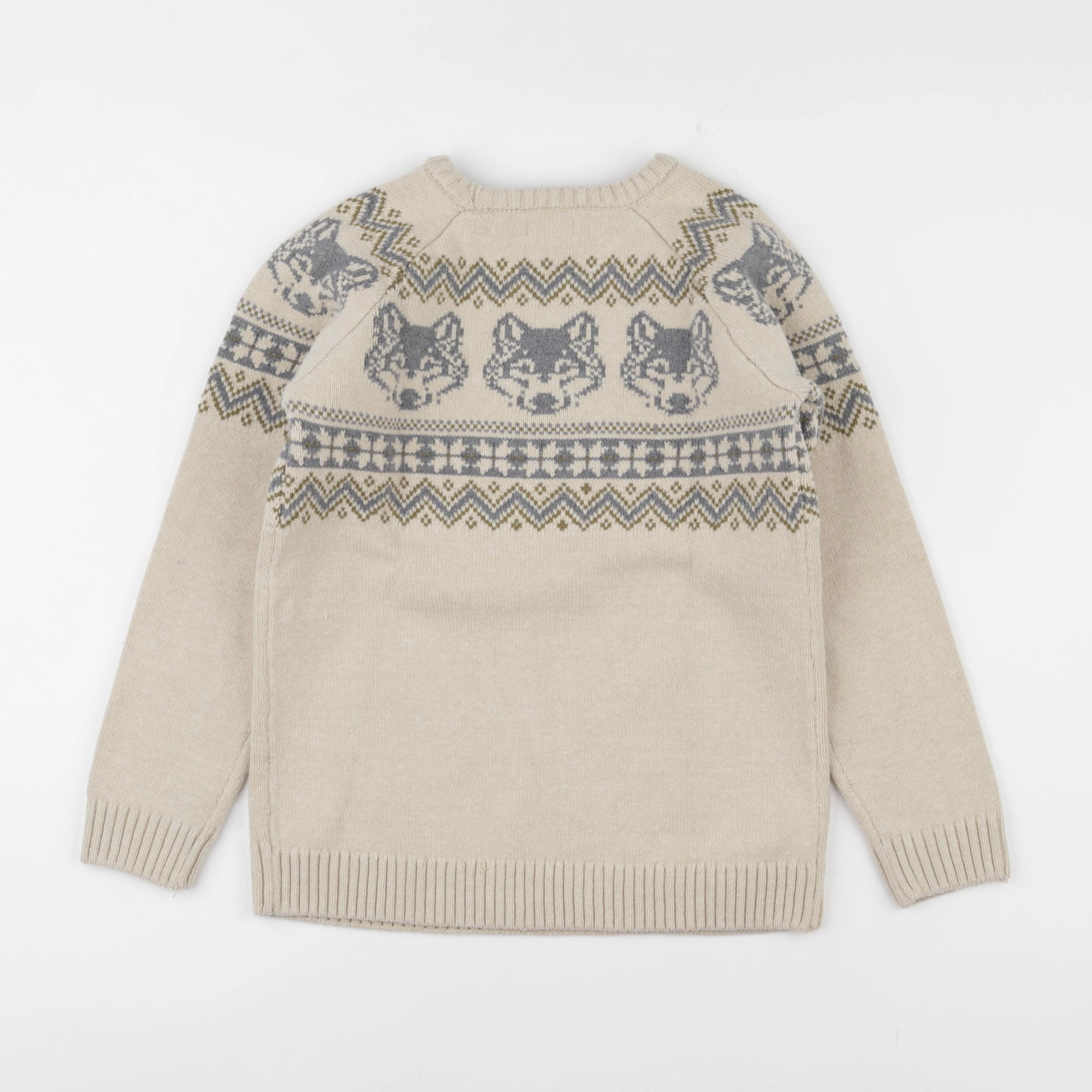 Vertbaudet - pull beige - 10 ans
