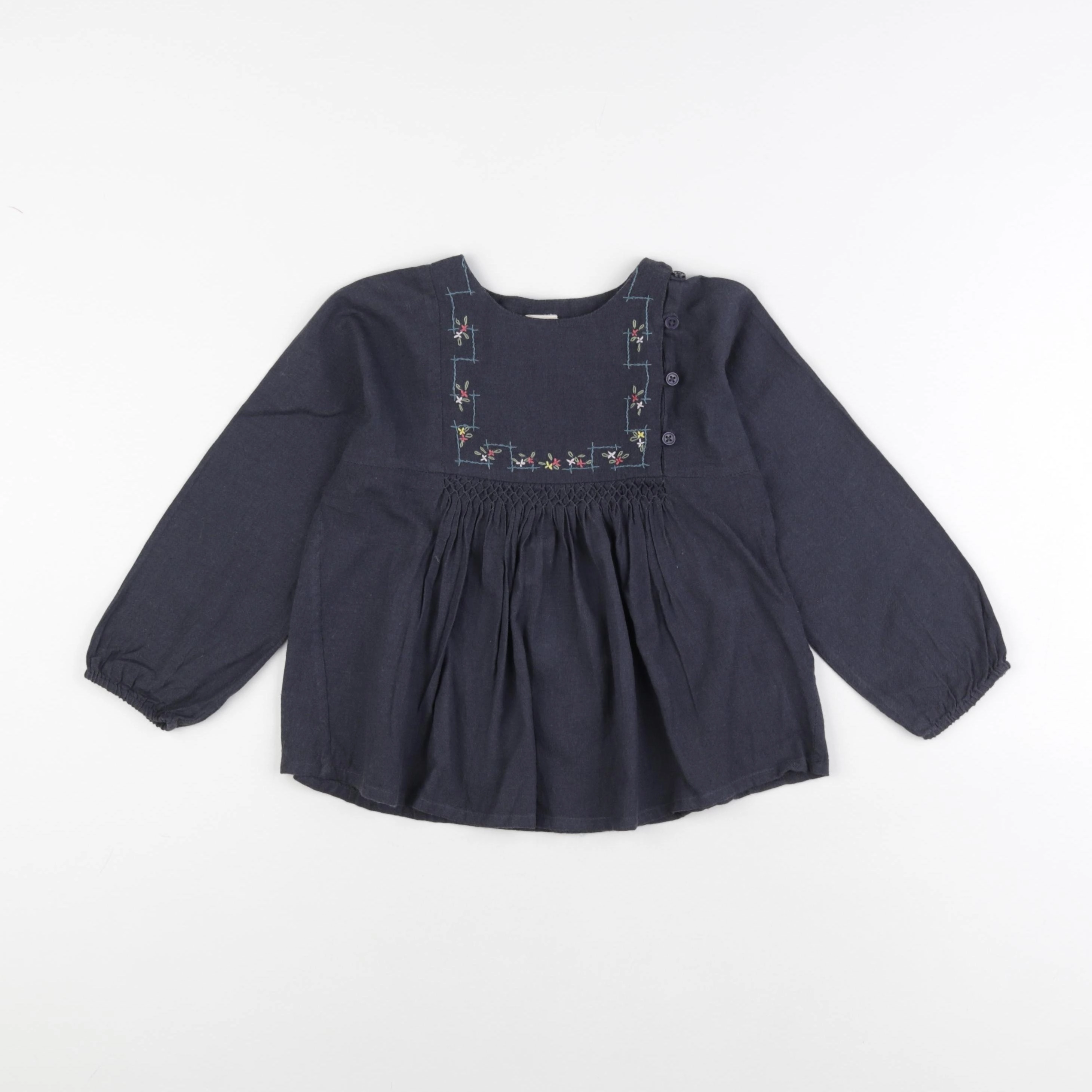 Bonton - blouse gris - 4 ans