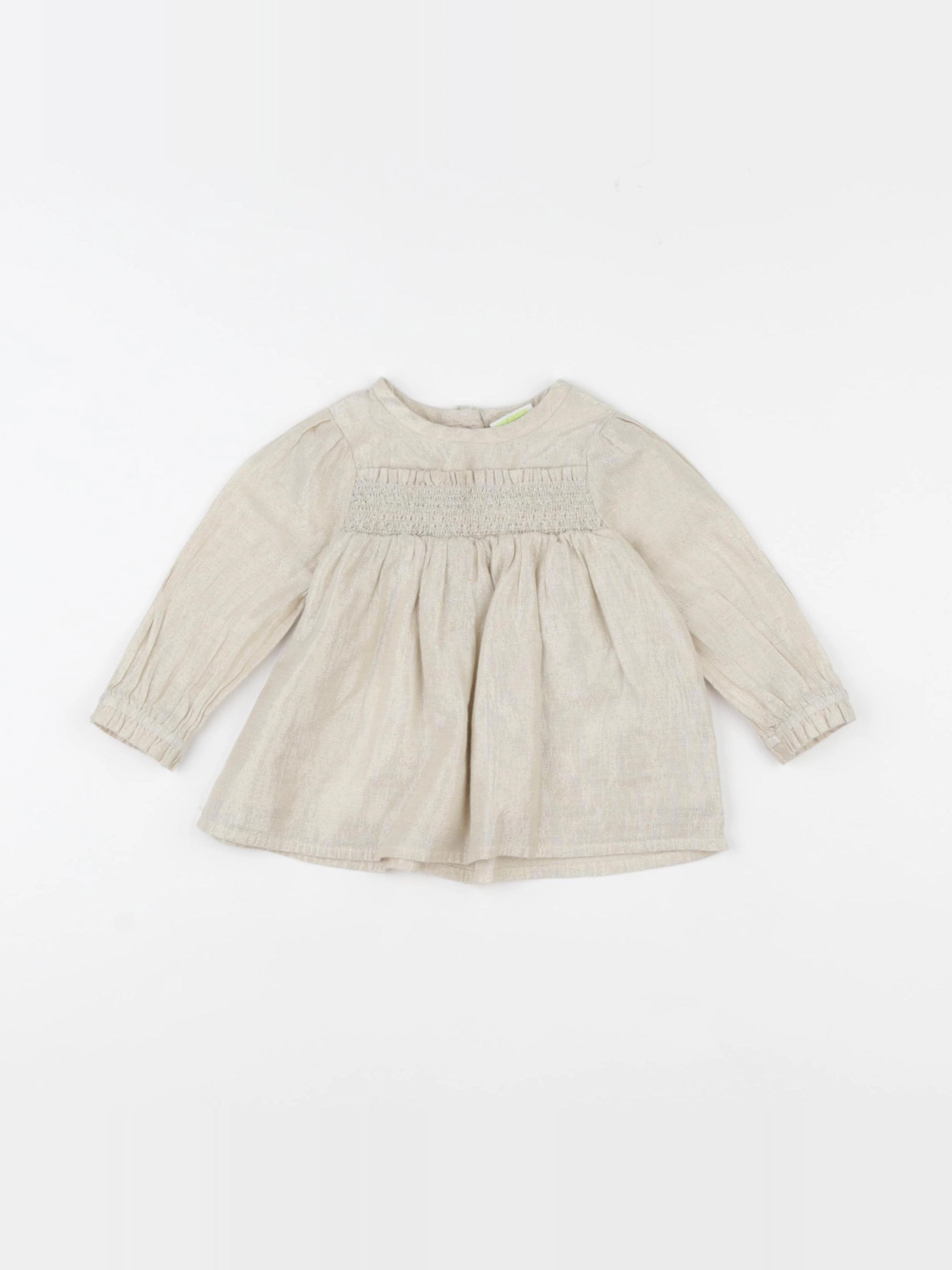 Tape à l'oeil - blouse or - 9 mois